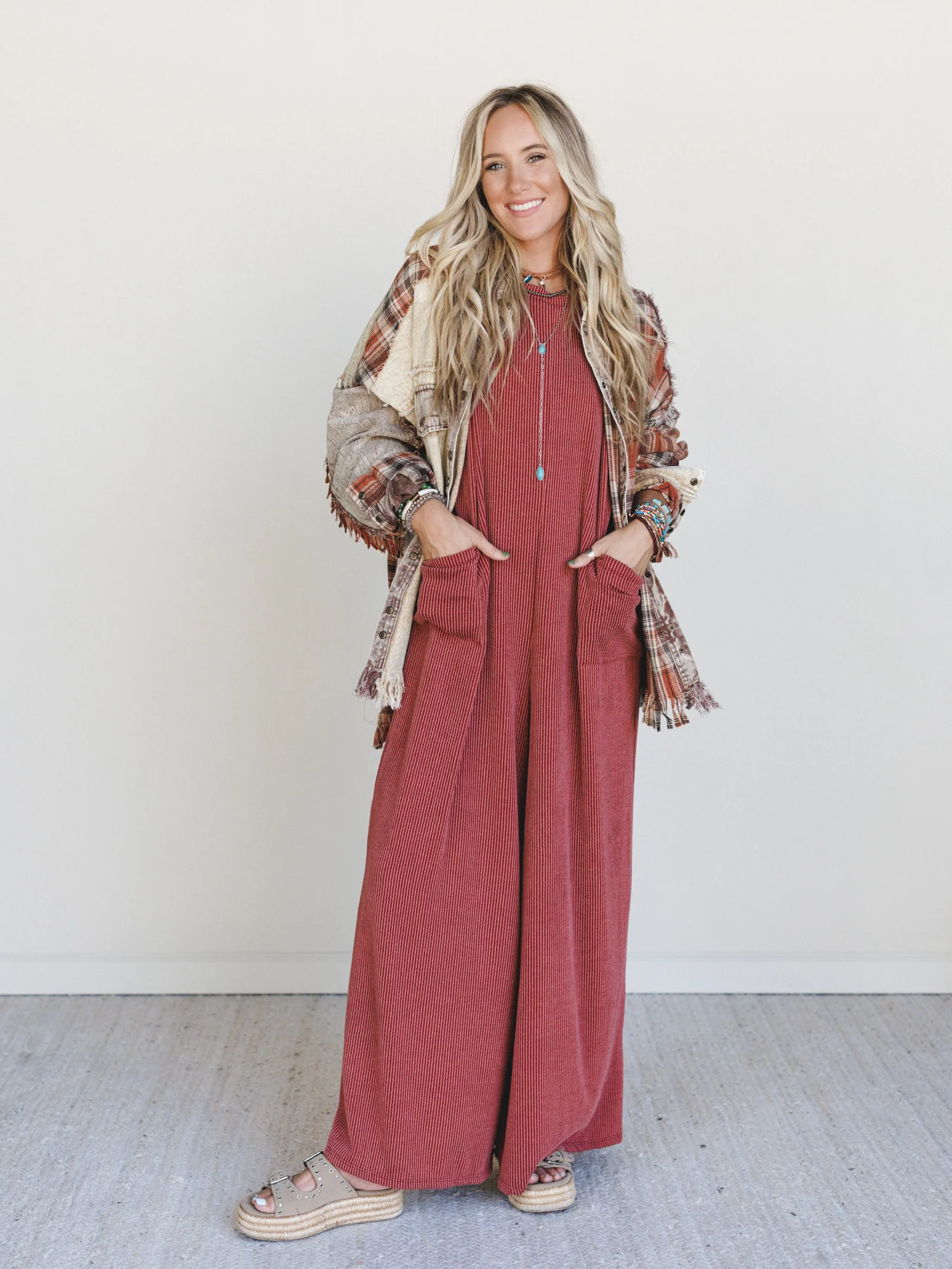The Nest Moon Glow Jumpsuit - Rust - Image 4