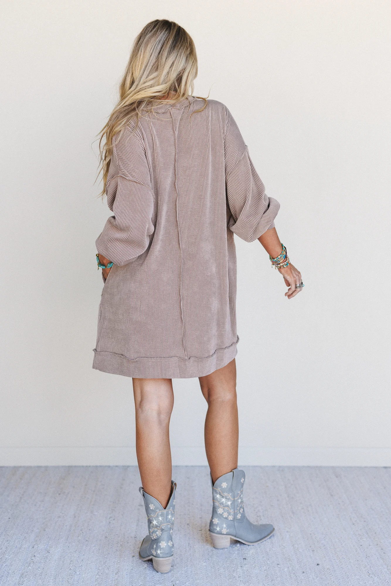 The Nest Moon Glow Long Sleeve Dress - Acorn - Image 6