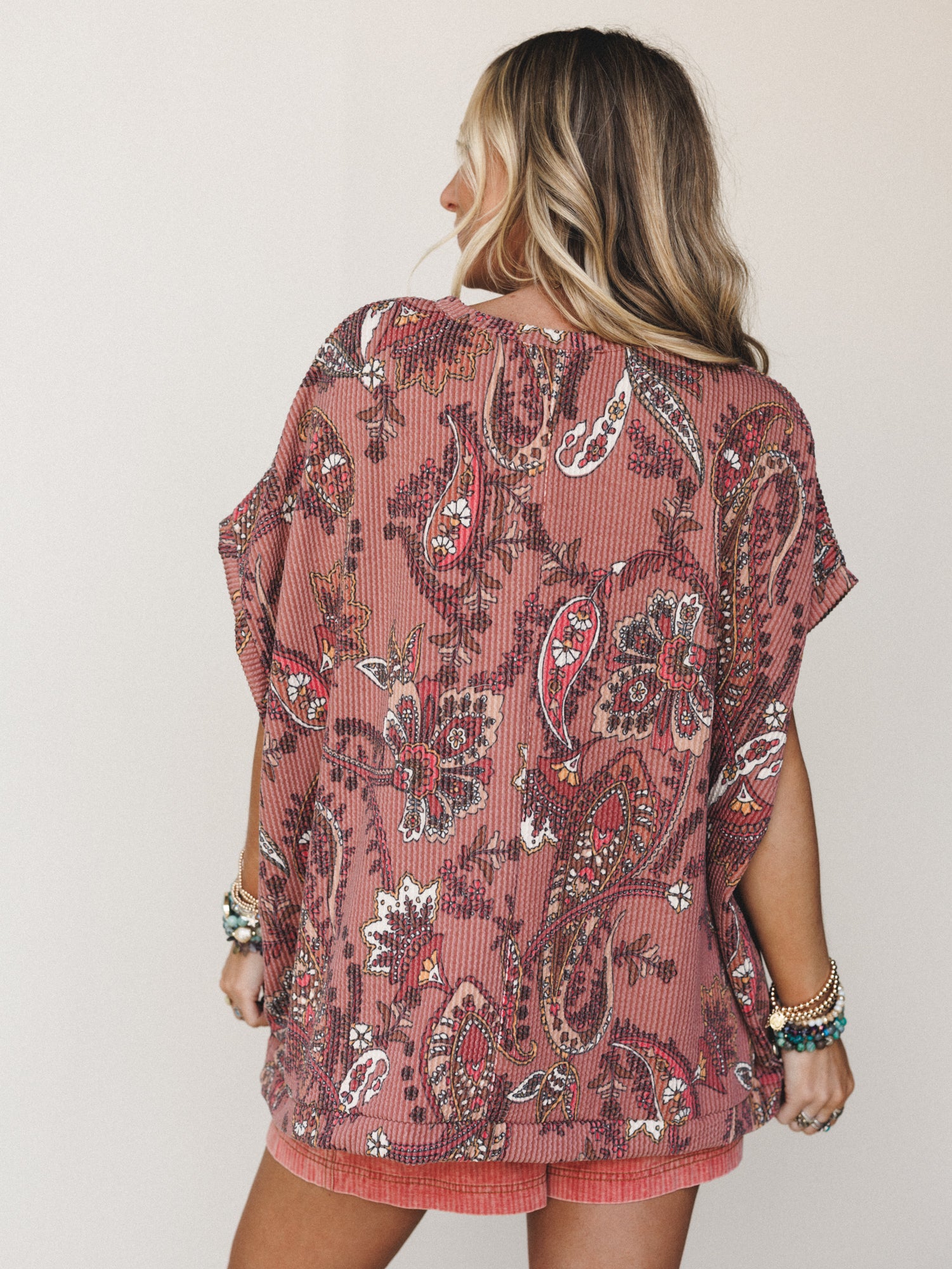 The Nest Moon Glow Texture Knit Top - Clay - Image 4