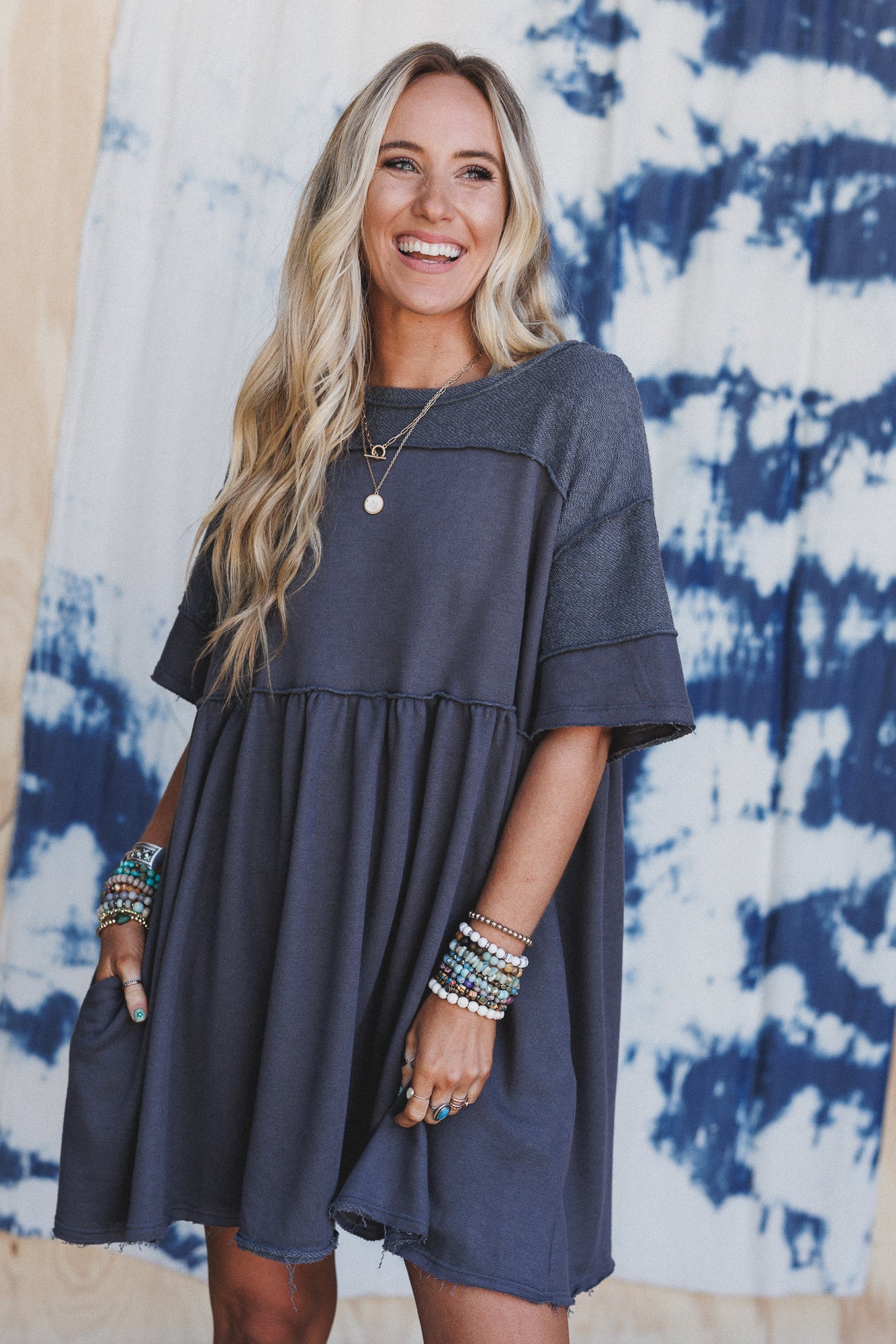 The Nest Moonlit Orchard Tunic - Charcoal - Pre Order - Image 2