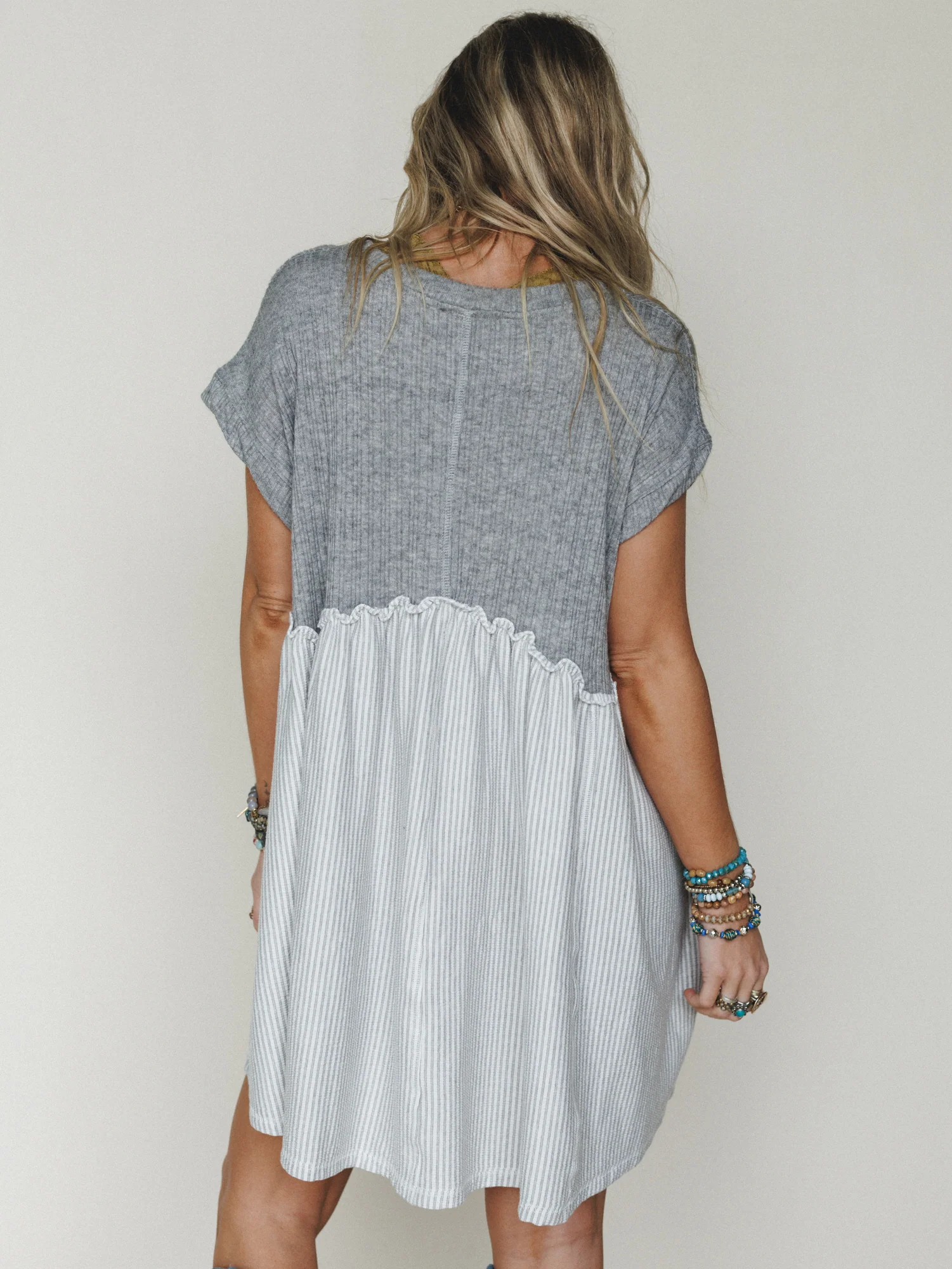 The Nest No Fuss Babydoll Dress - Gray - Image 5