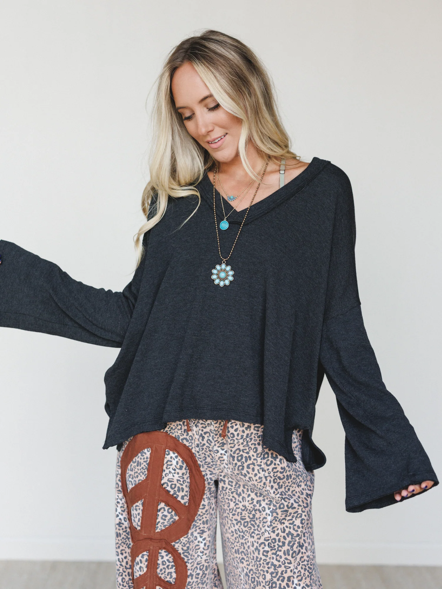 The Nest On The Go Long Sleeve Tee - Charcoal - Image 4