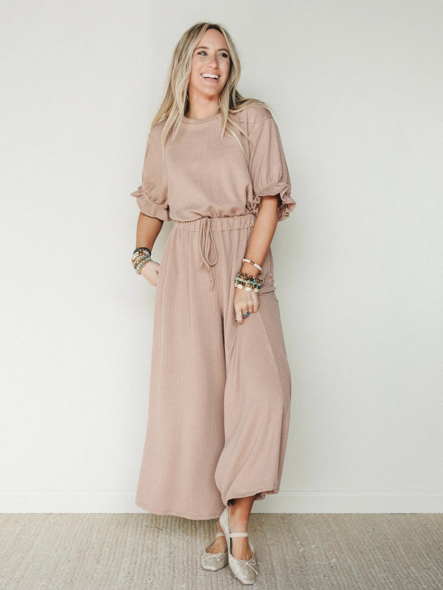 The Nest Open Sky Jumpsuit - Peanut Butter - Image 2