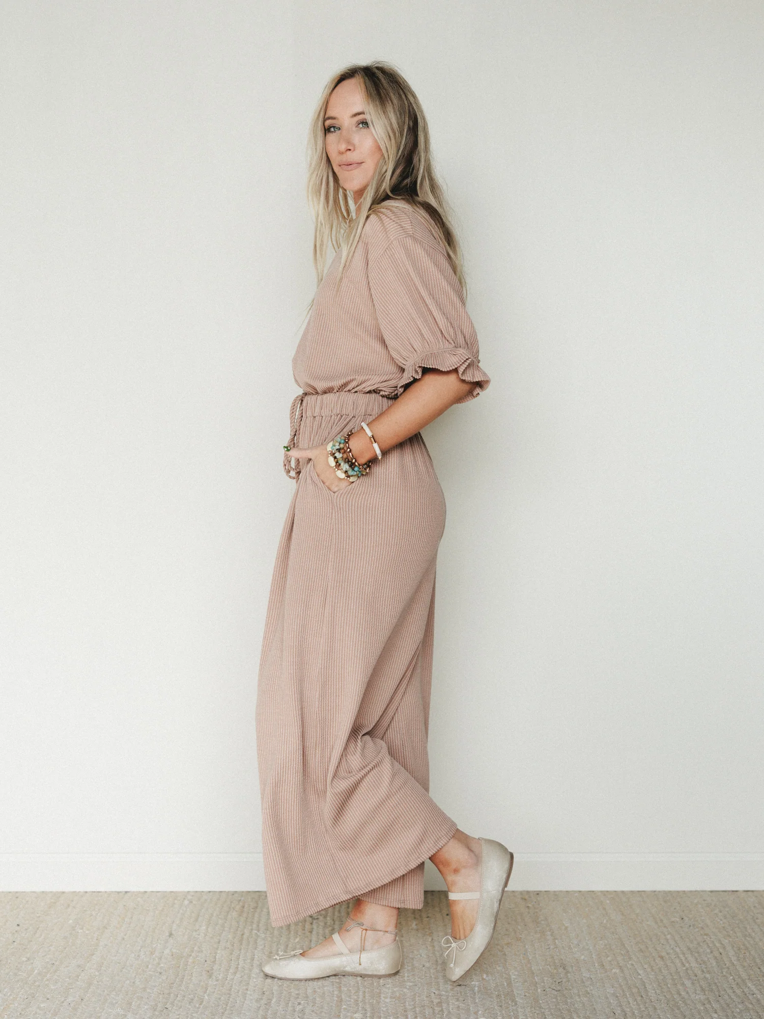 The Nest Open Sky Jumpsuit - Peanut Butter - Image 4