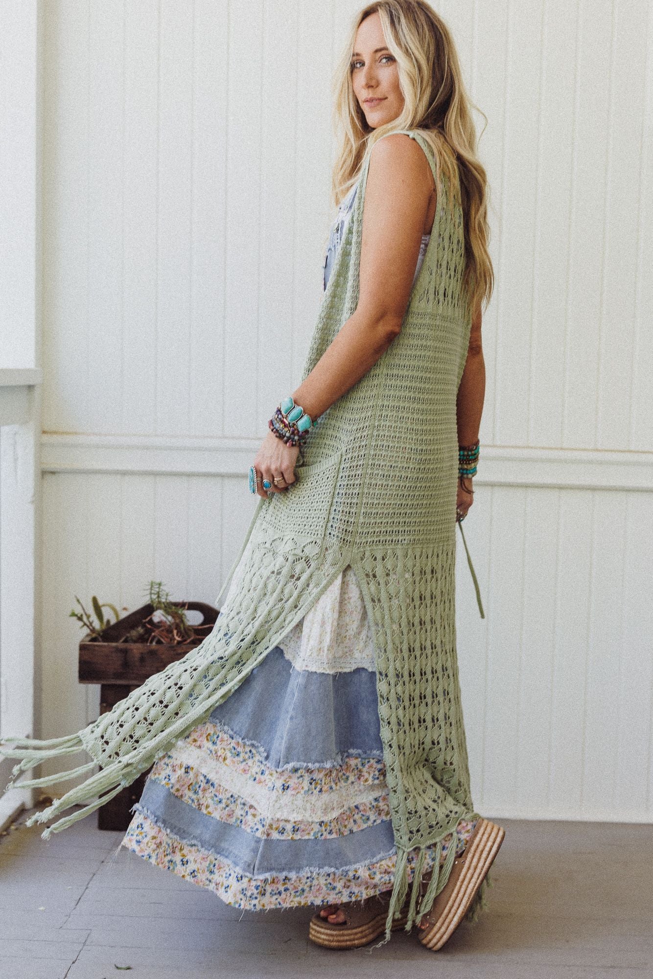 The Nest Seaside Soul Duster - Sage - Image 3