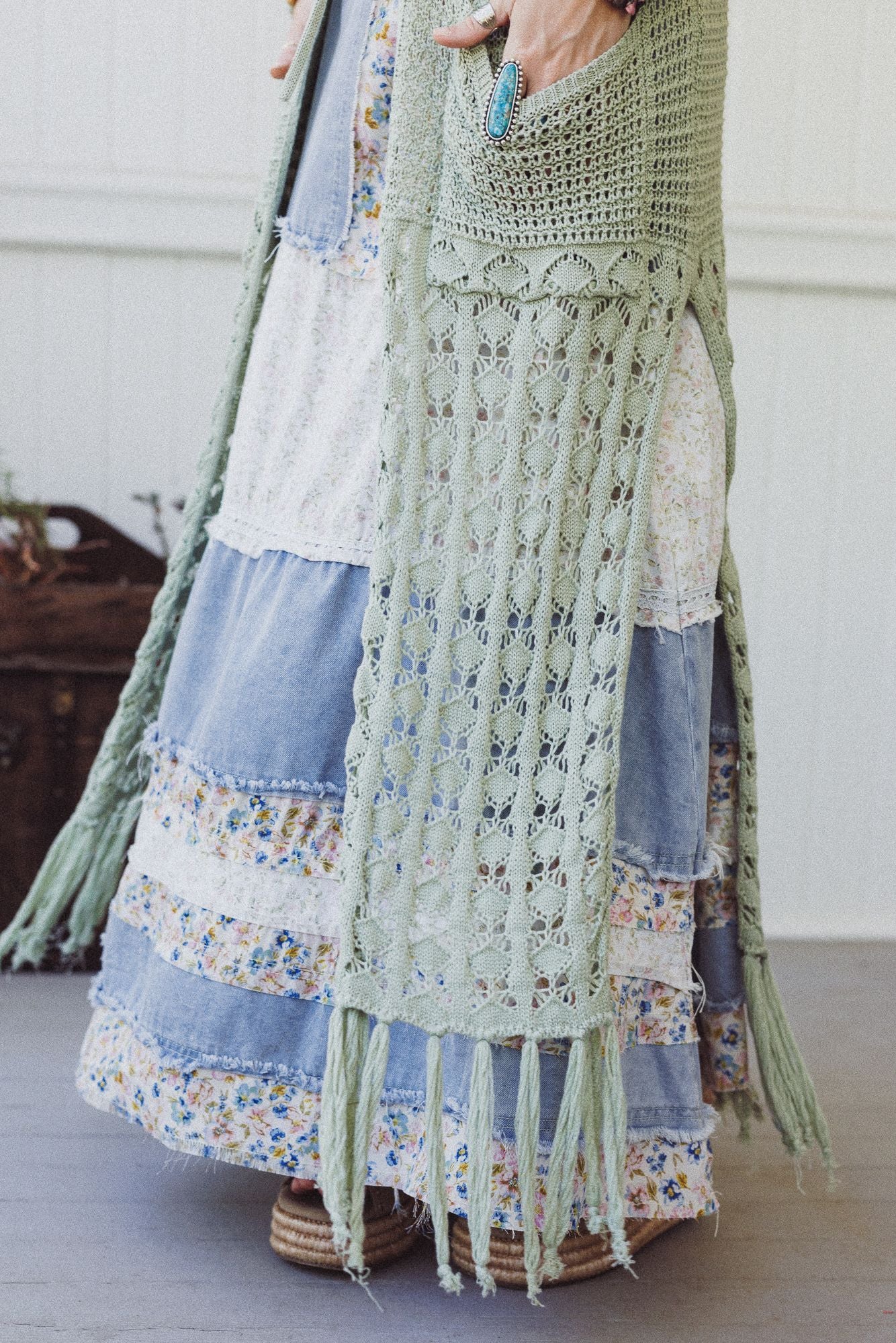 The Nest Seaside Soul Duster - Sage - Image 4