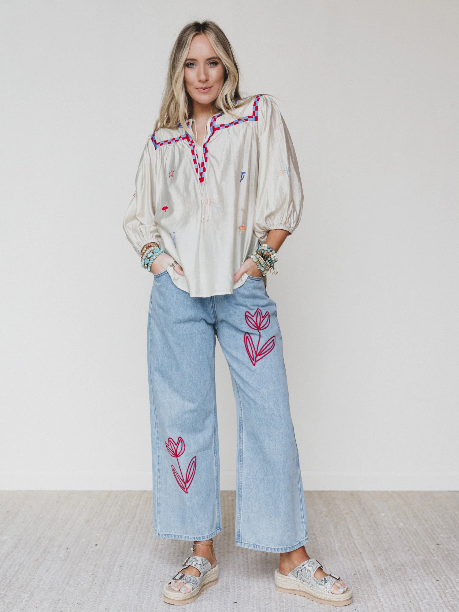 The Nest Soft Petal Denim Pants - Denim - Image 2