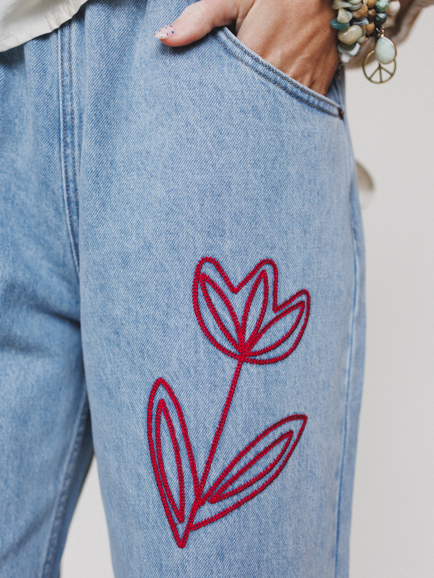 The Nest Soft Petal Denim Pants - Denim - Image 4