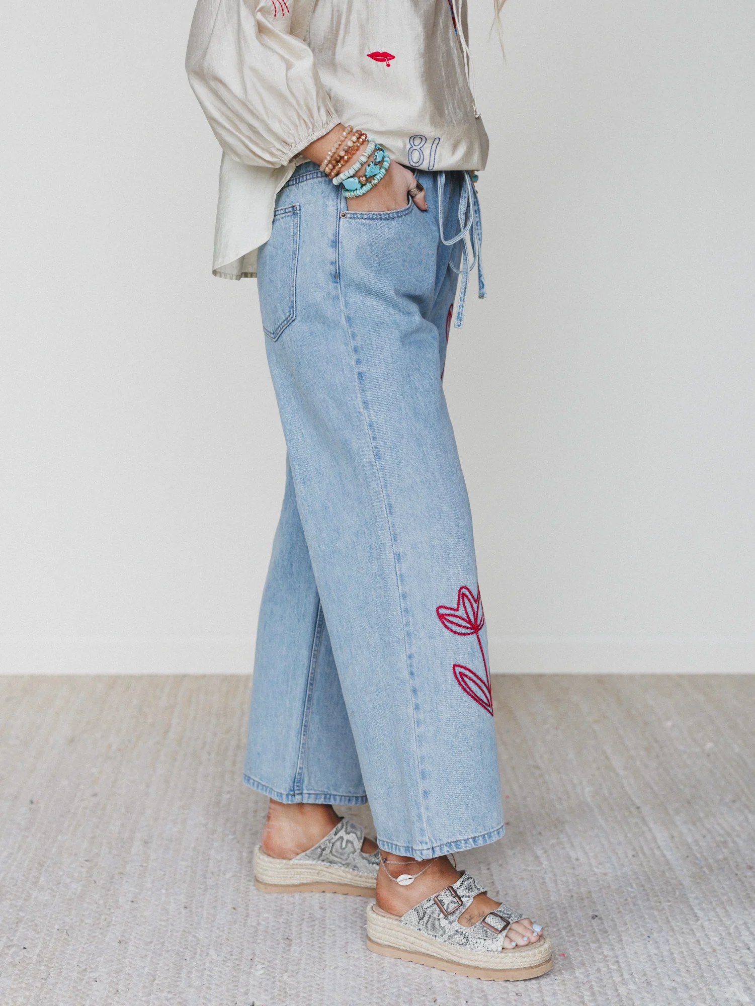 The Nest Soft Petal Denim Pants - Denim - Image 6