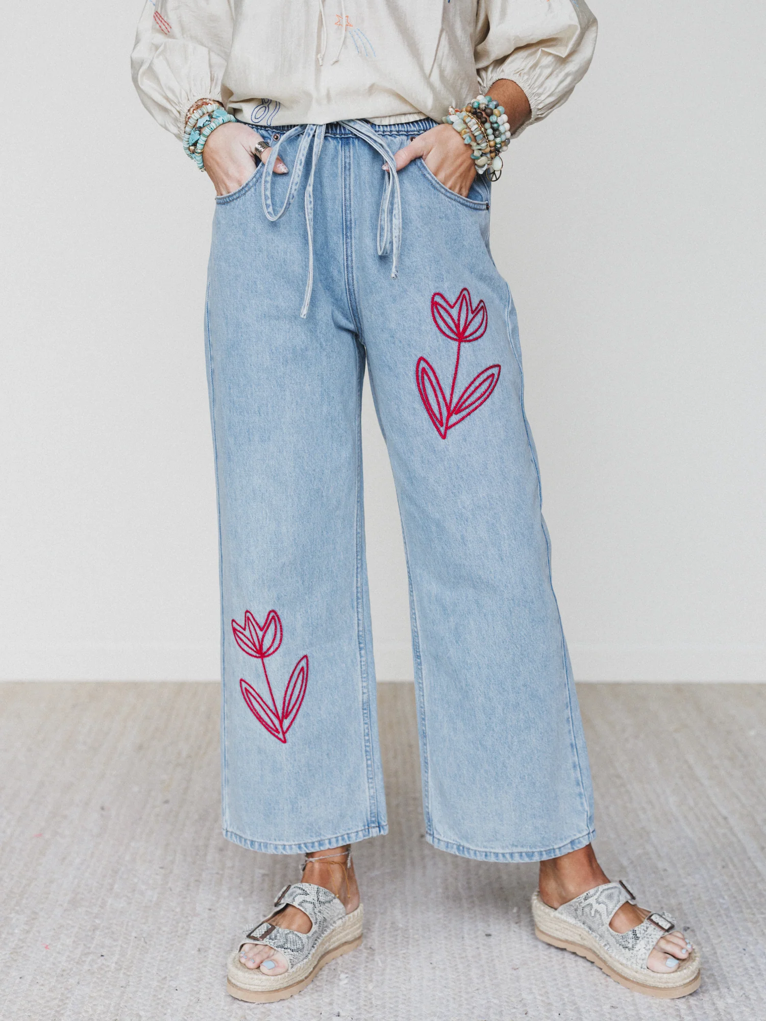 The Nest Soft Petal Denim Pants - Denim - Image 7