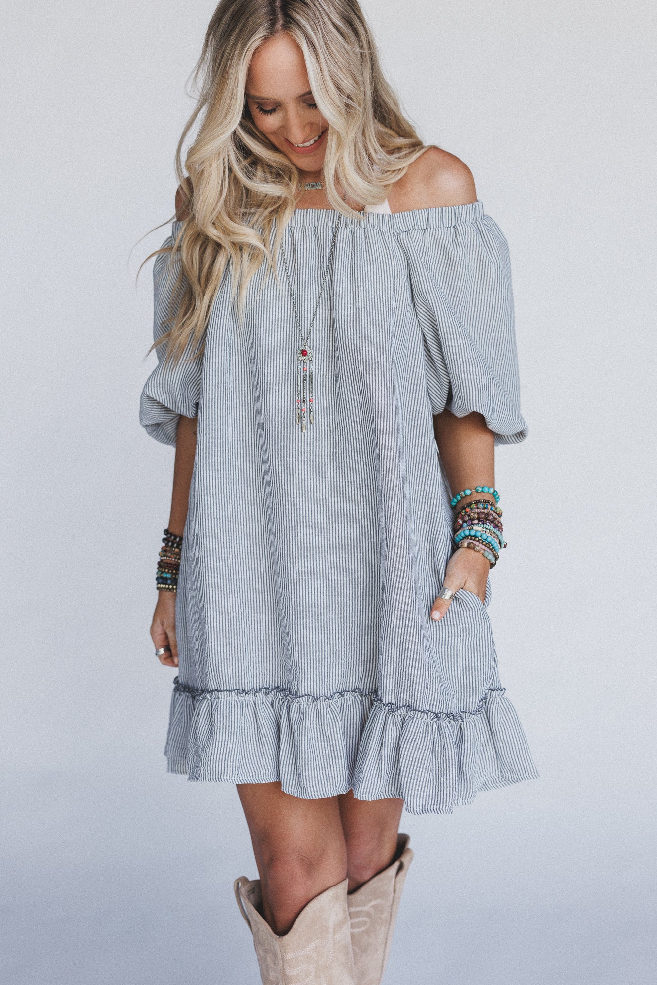 The Nest Solace Ruffled Hem Dress - Black - Image 5