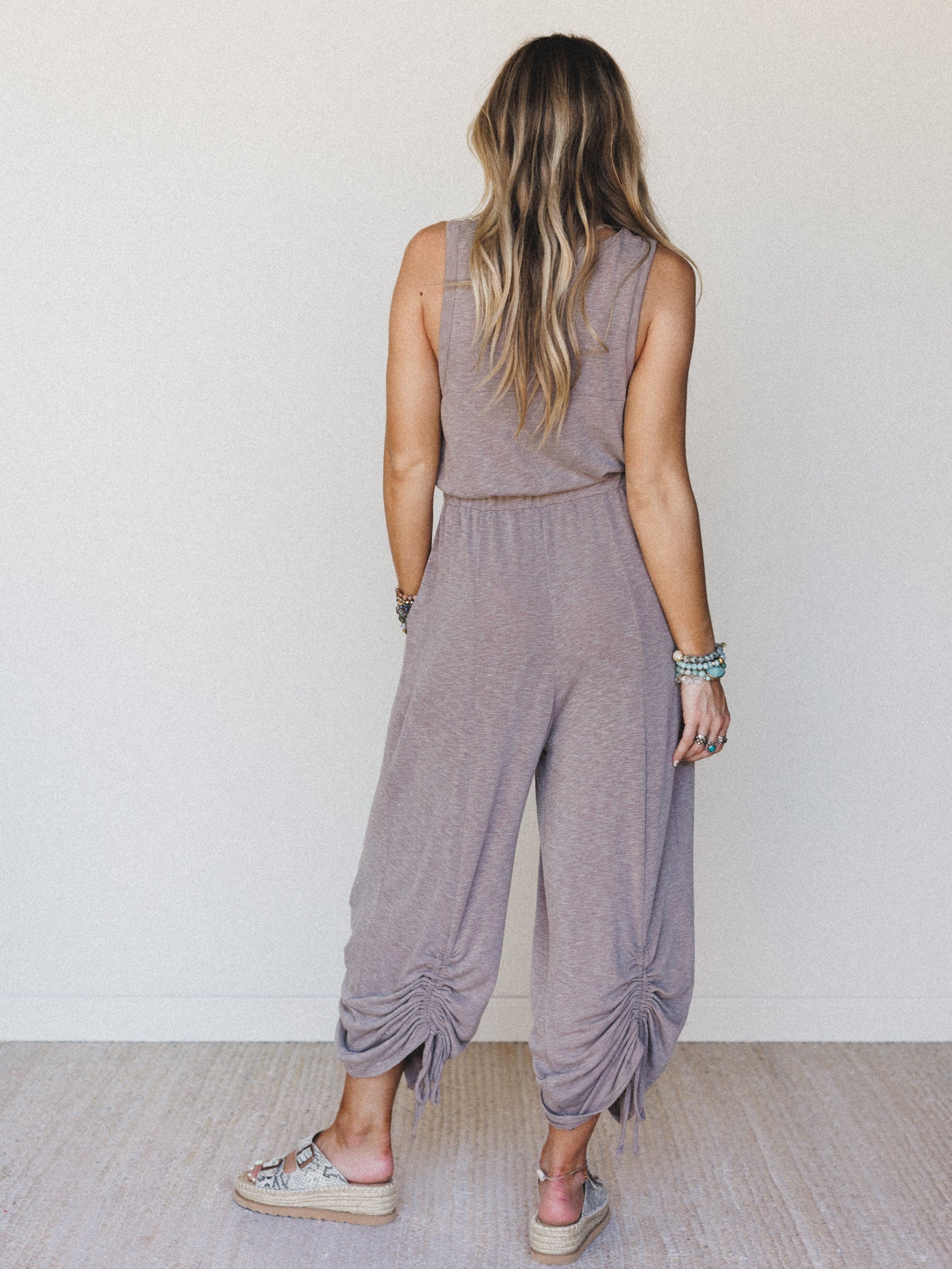 The Nest Solie Cinched Jumpsuit - Brown - Image 7