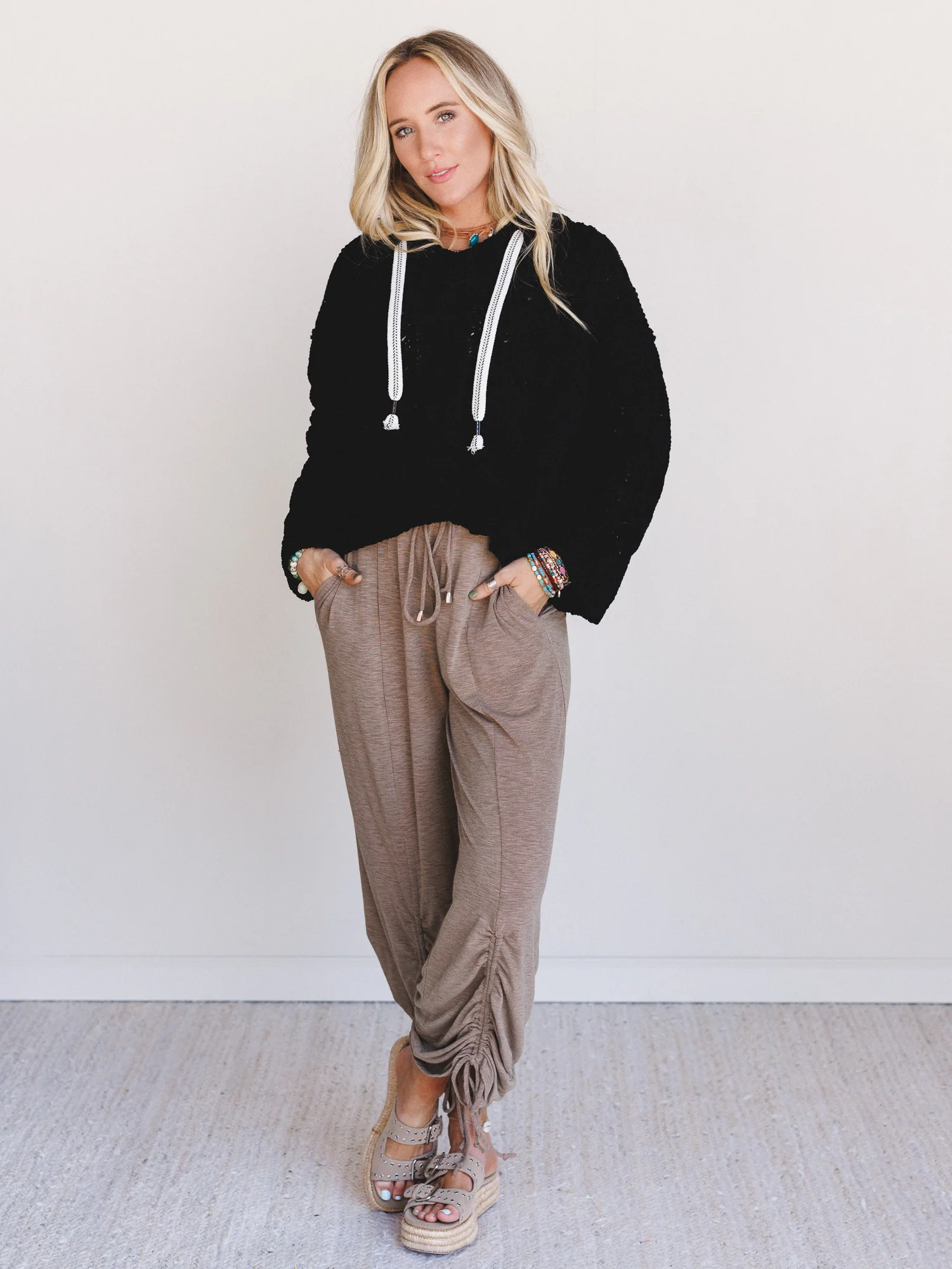 The Nest Solie Cinched Pants - Mocha - Image 5