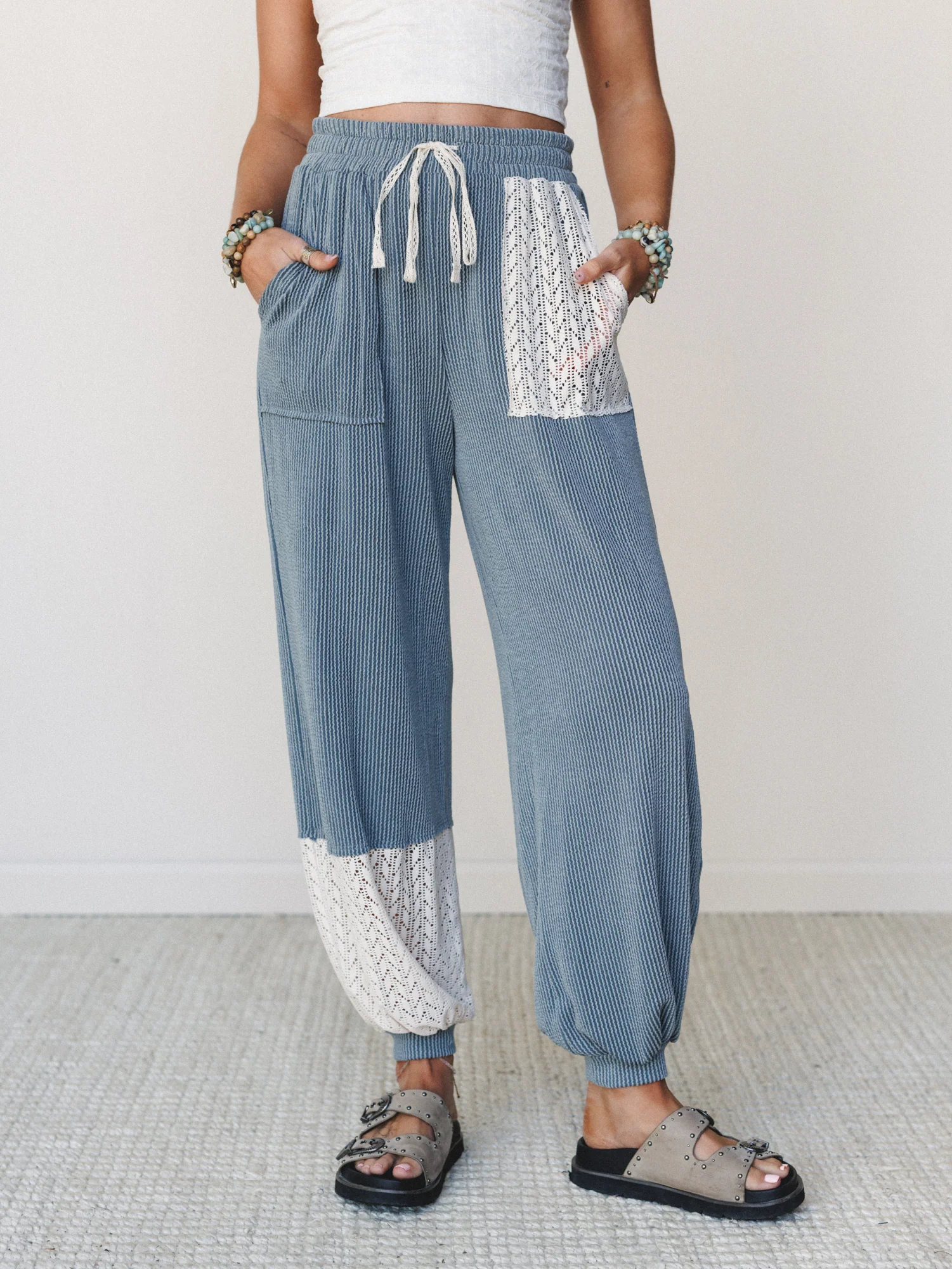 The Nest Weekend Warrior Joggers - Seafoam Cream - Image 2