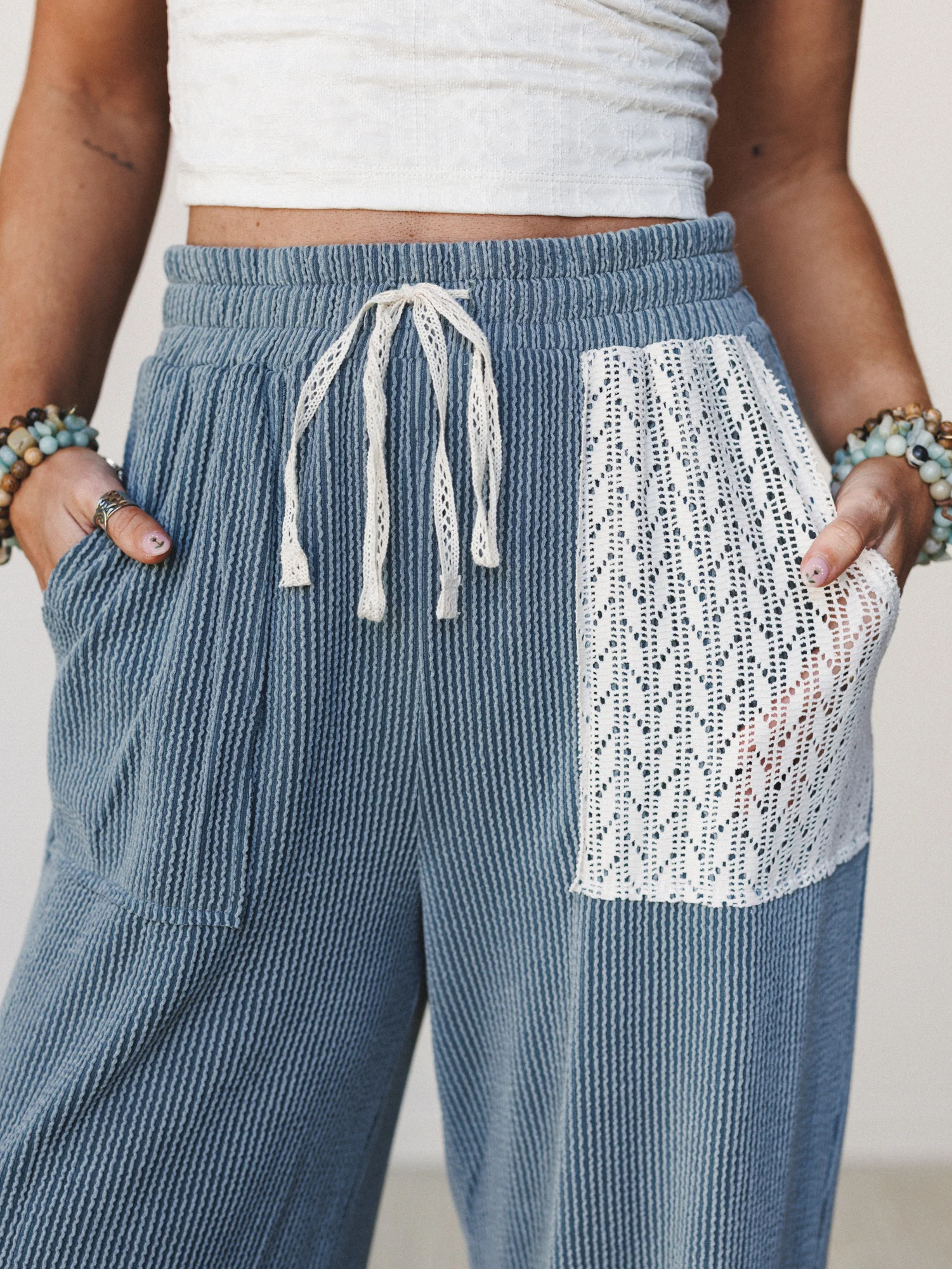 The Nest Weekend Warrior Joggers - Seafoam Cream - Image 3