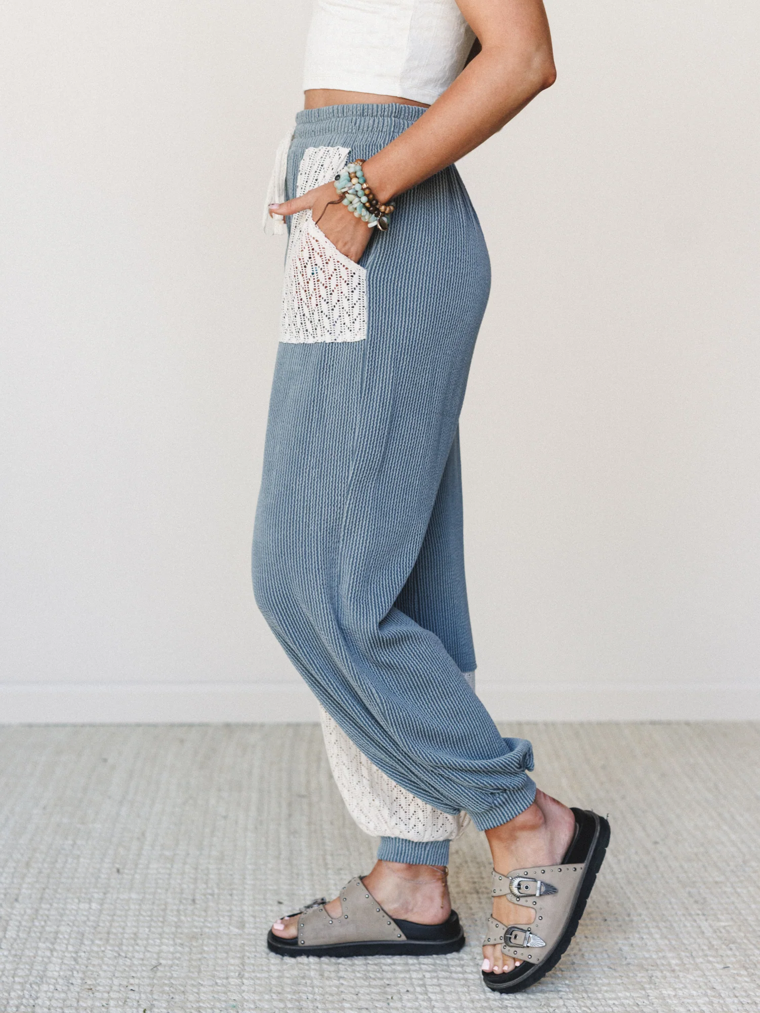 The Nest Weekend Warrior Joggers - Seafoam Cream - Image 5