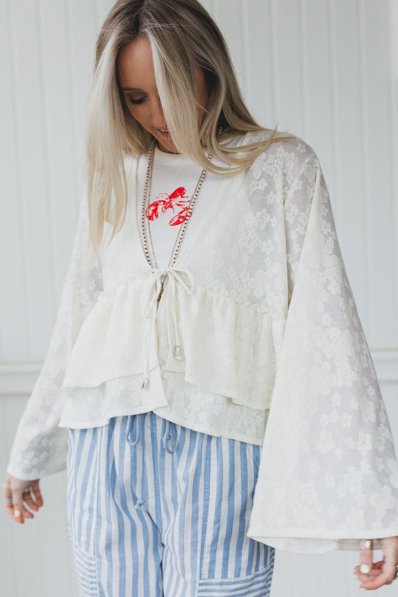 The Nest Wildflower Drift Top - Cream - Pre Order - Image 2