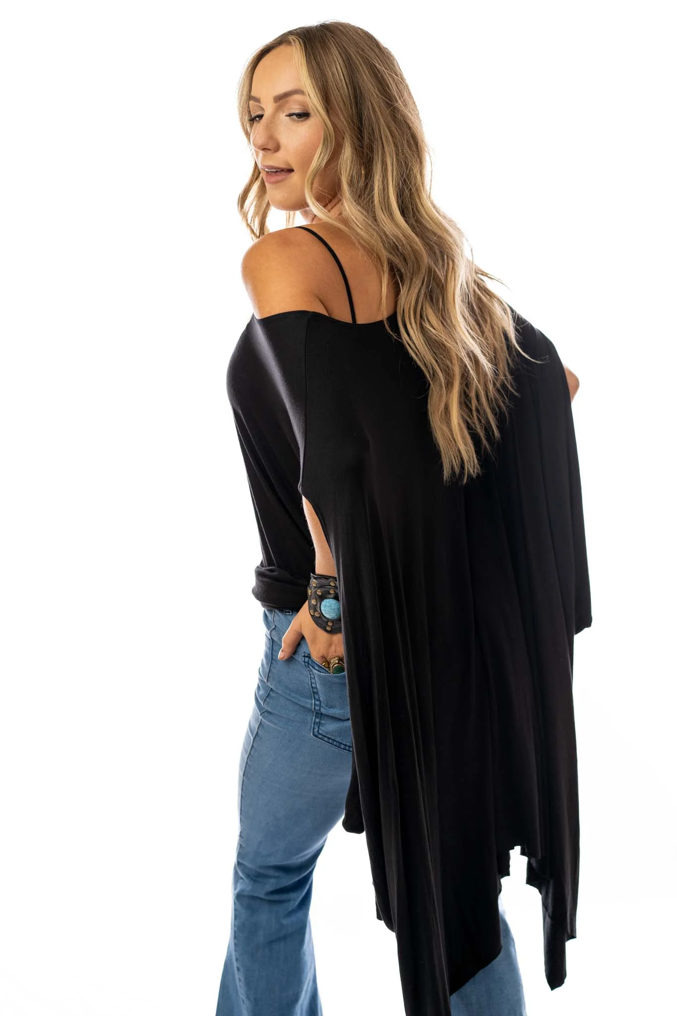 The Wren Tunic - Black - Image 7