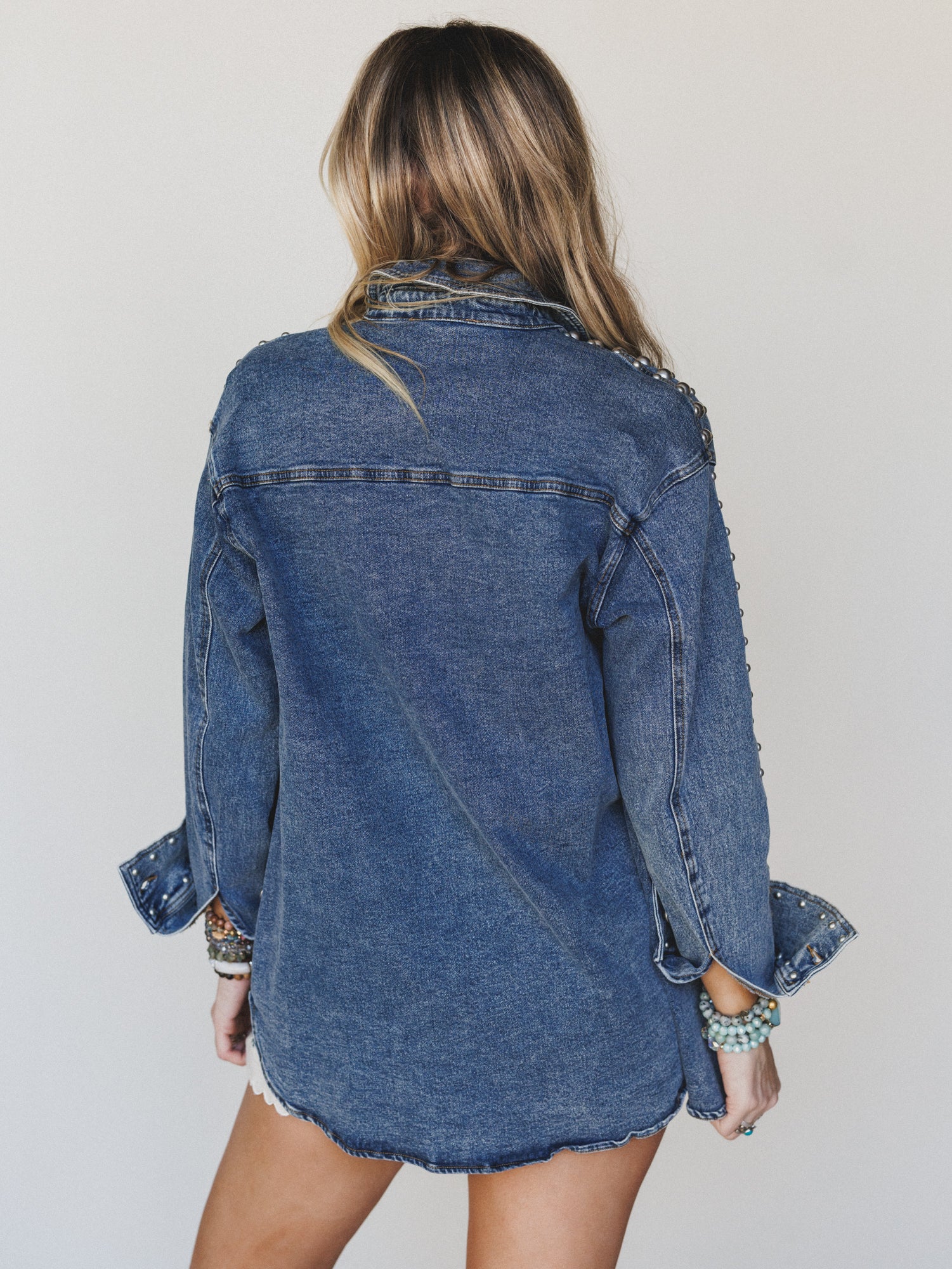 This Is It Studded Jacket - Medium Wash - Image 5