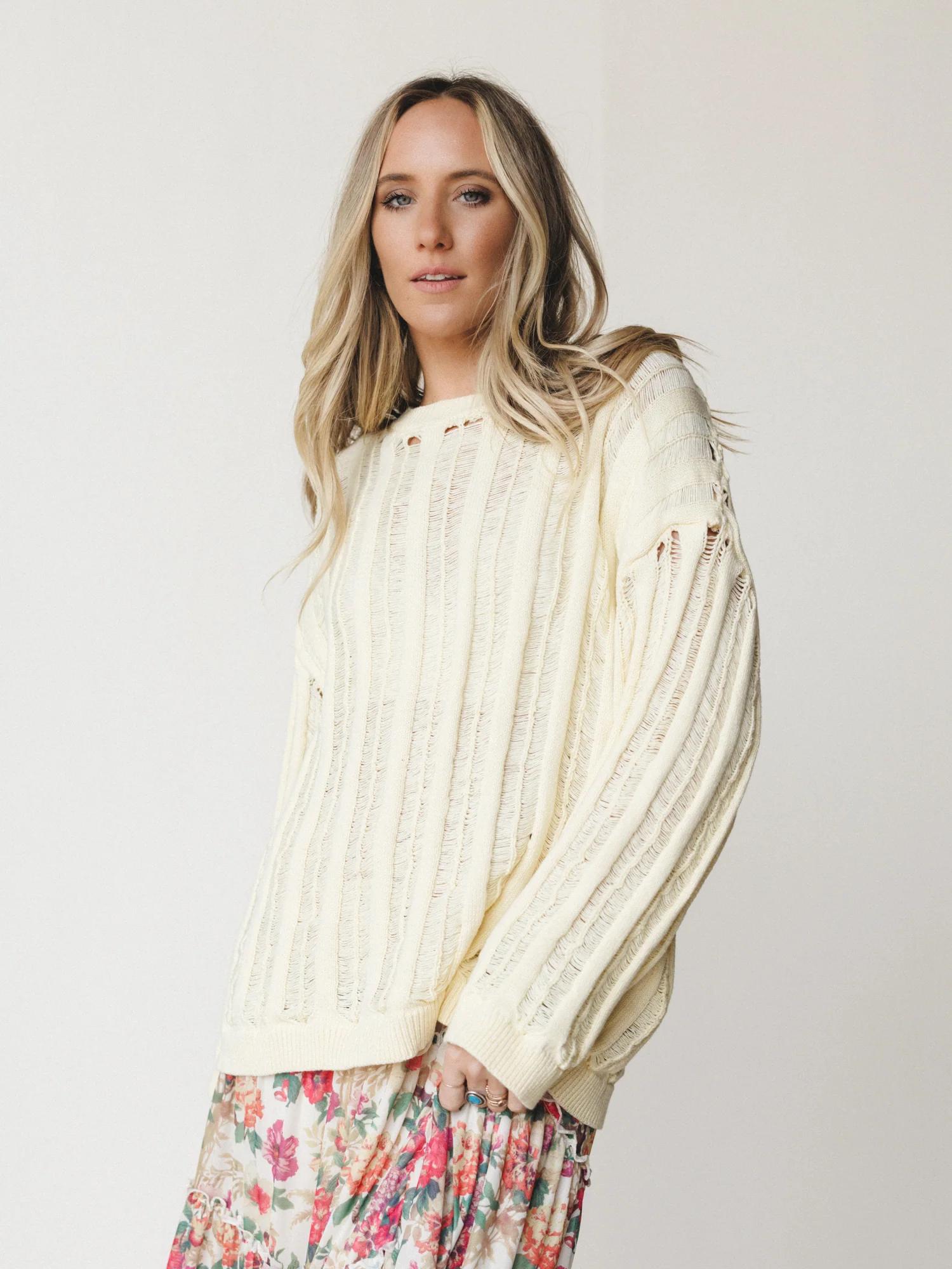 Through it All Sweater - Misted Yellow - Image 2