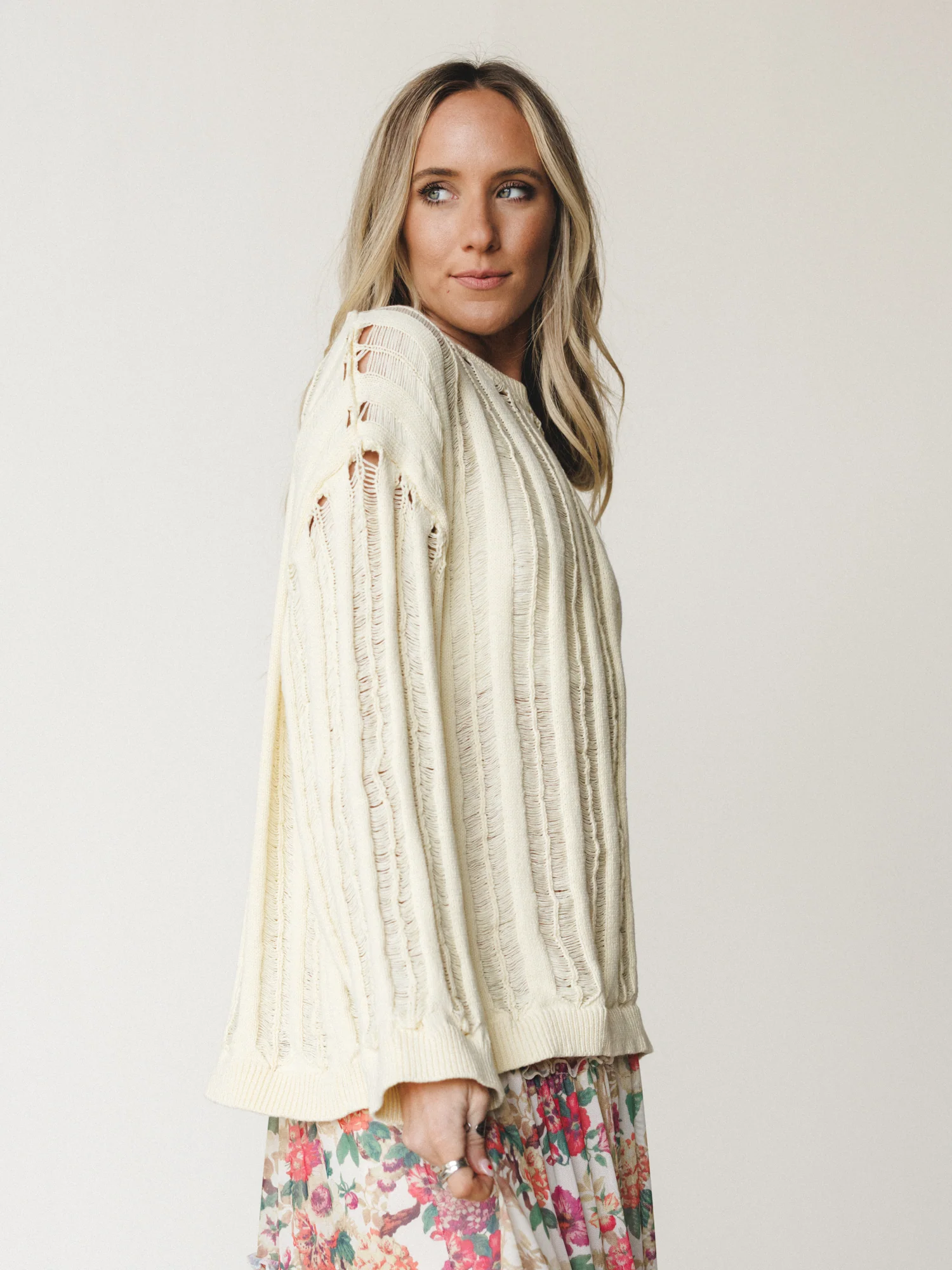 Through it All Sweater - Misted Yellow - Image 4