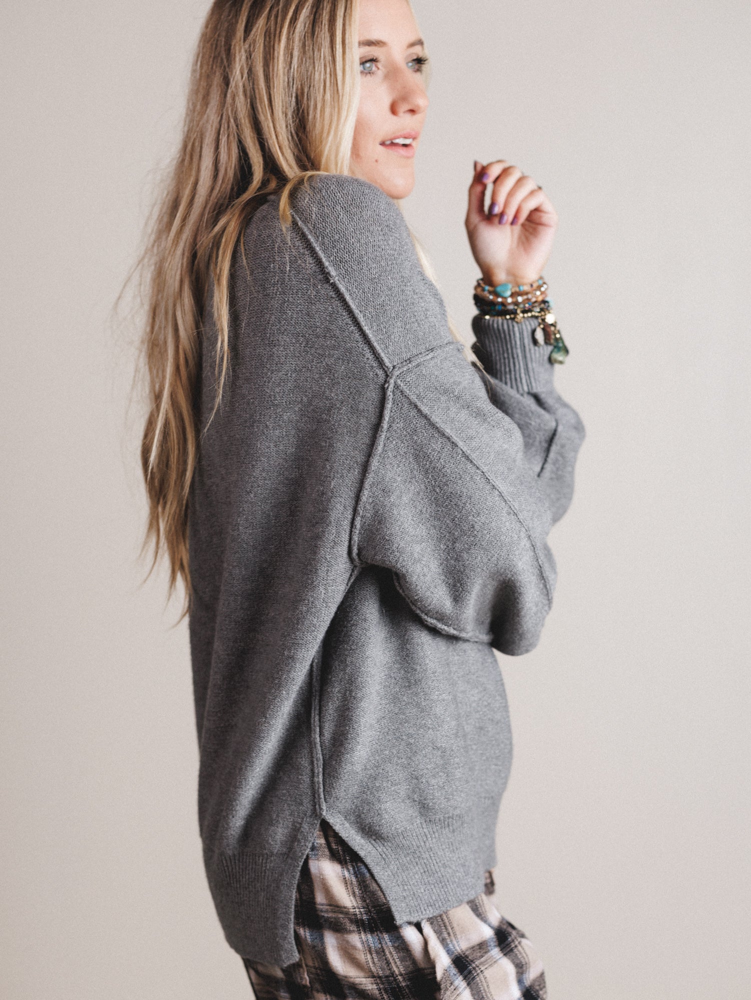 Tiger Drift Sweater - Gray - Image 4