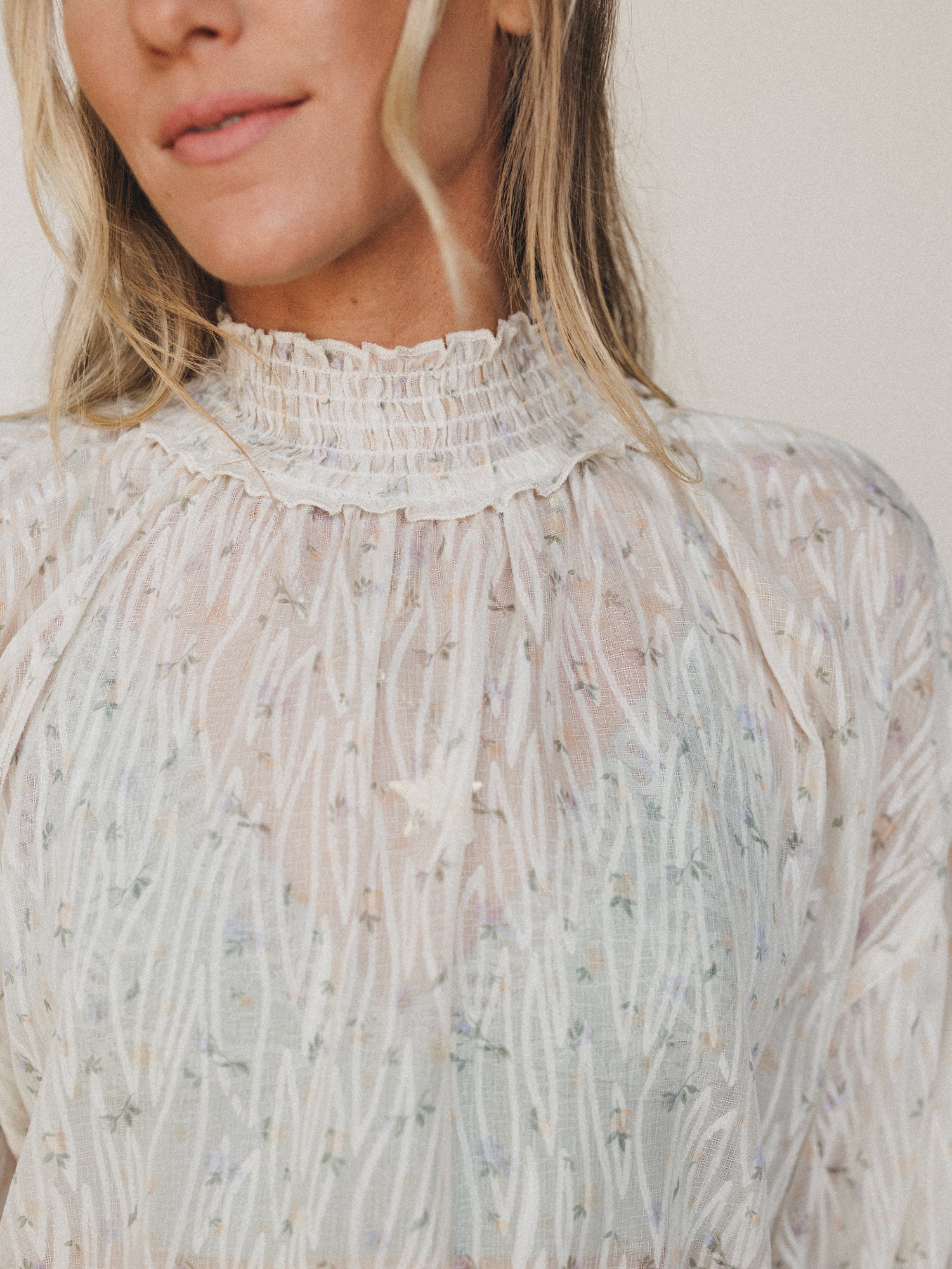 Time is Now Blouse - Cream - Image 3