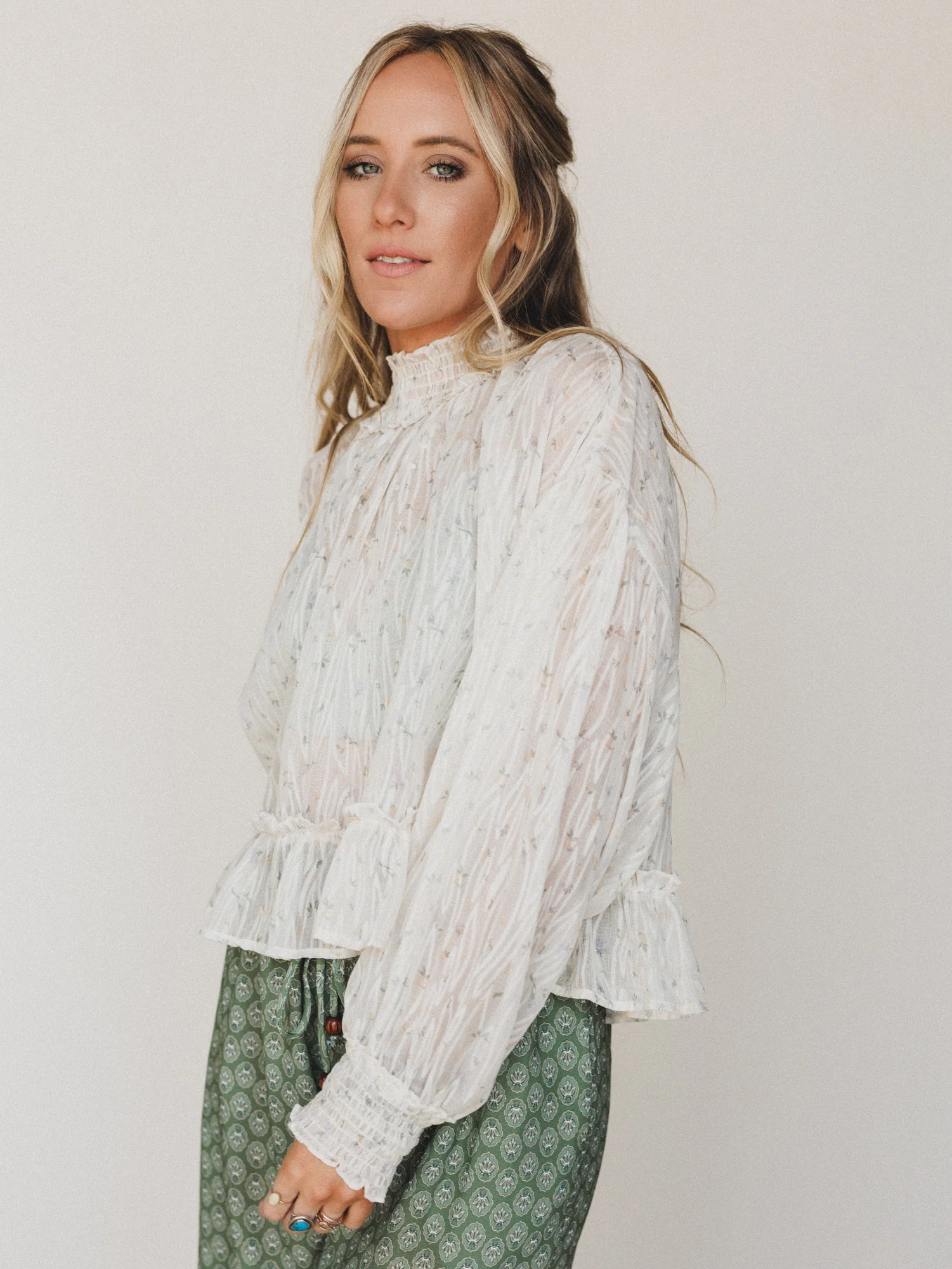 Time is Now Blouse - Cream - Image 6