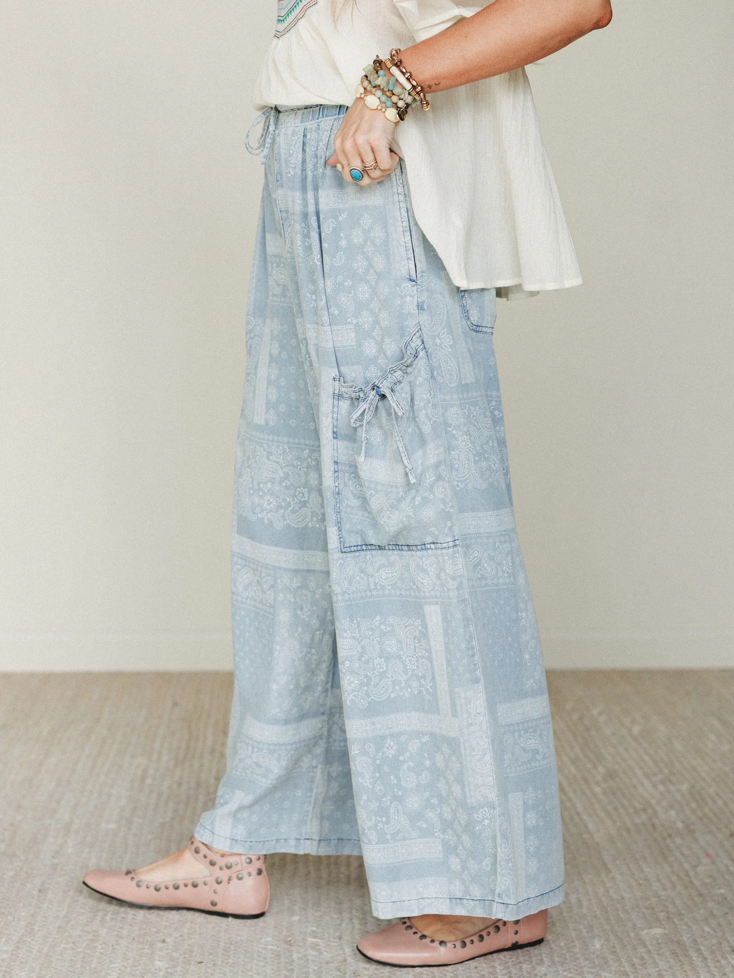 Time to Arrive Pants - Light Denim - Image 2