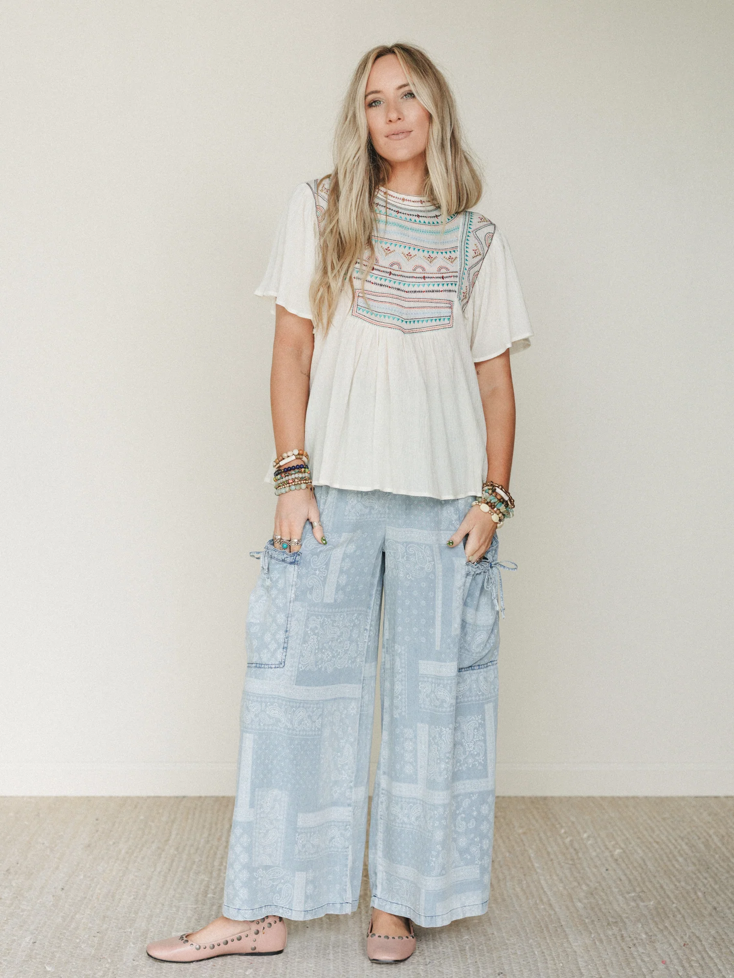 Time to Arrive Pants - Light Denim - Image 5