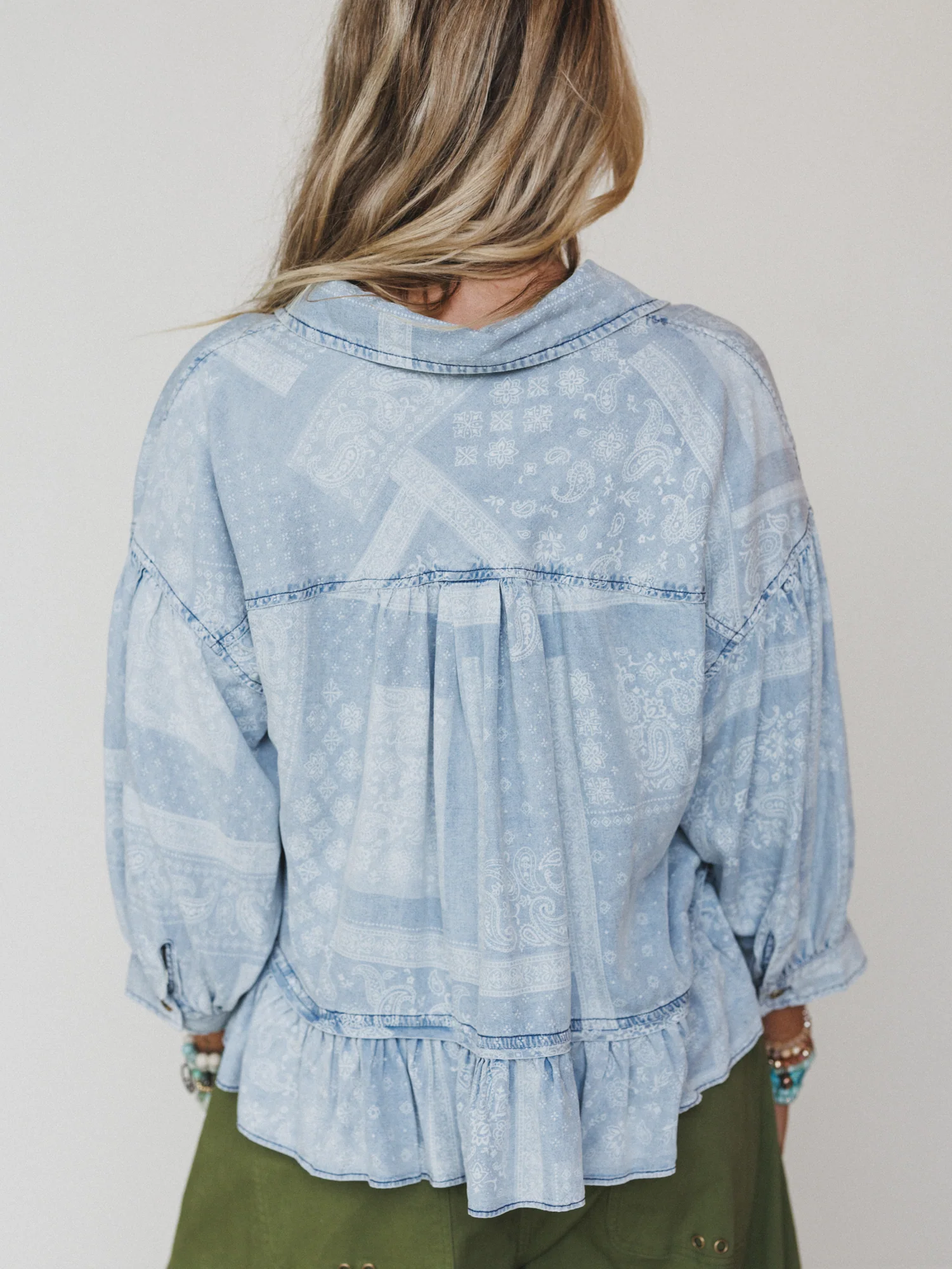 Time to Arrive Top - Light Denim - Image 4