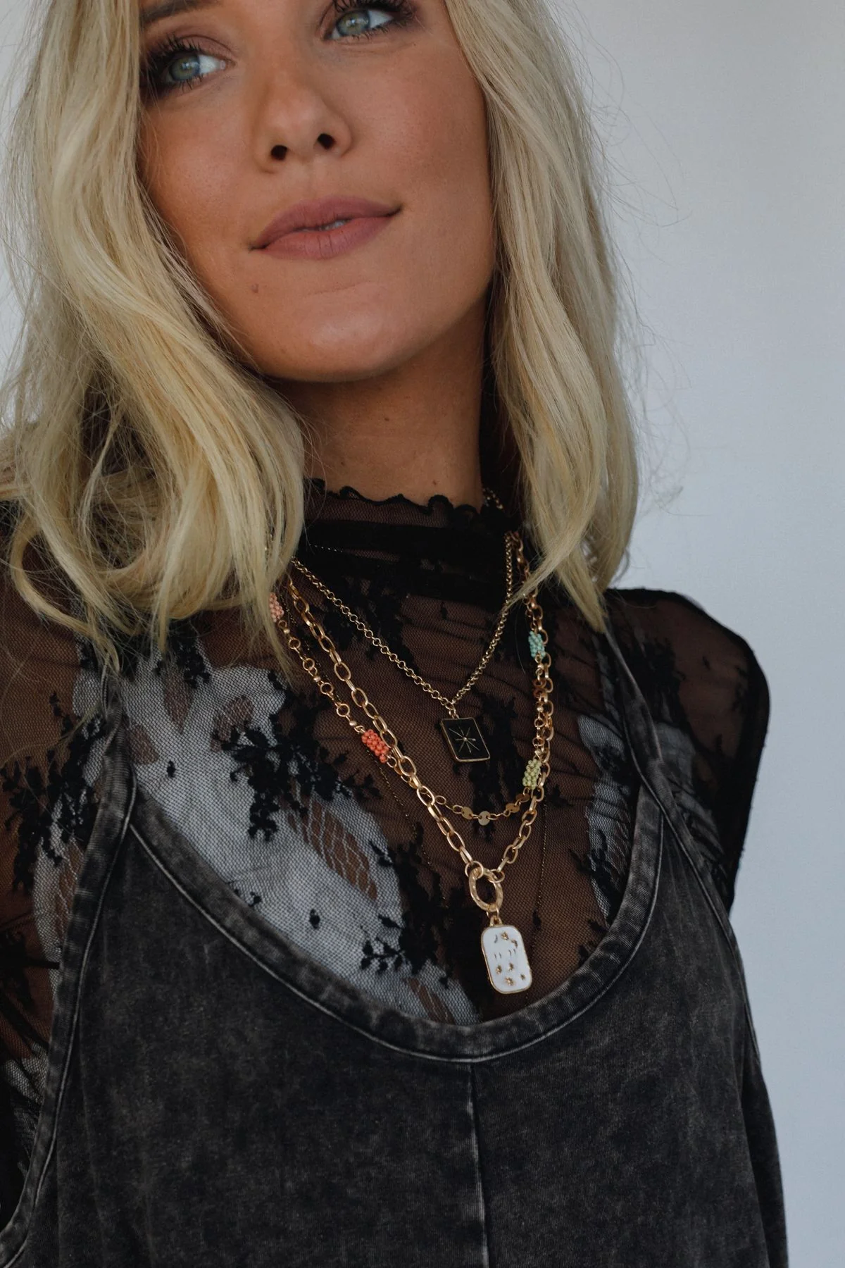 Totally Charmed Layered Necklace - Gold - Image 6