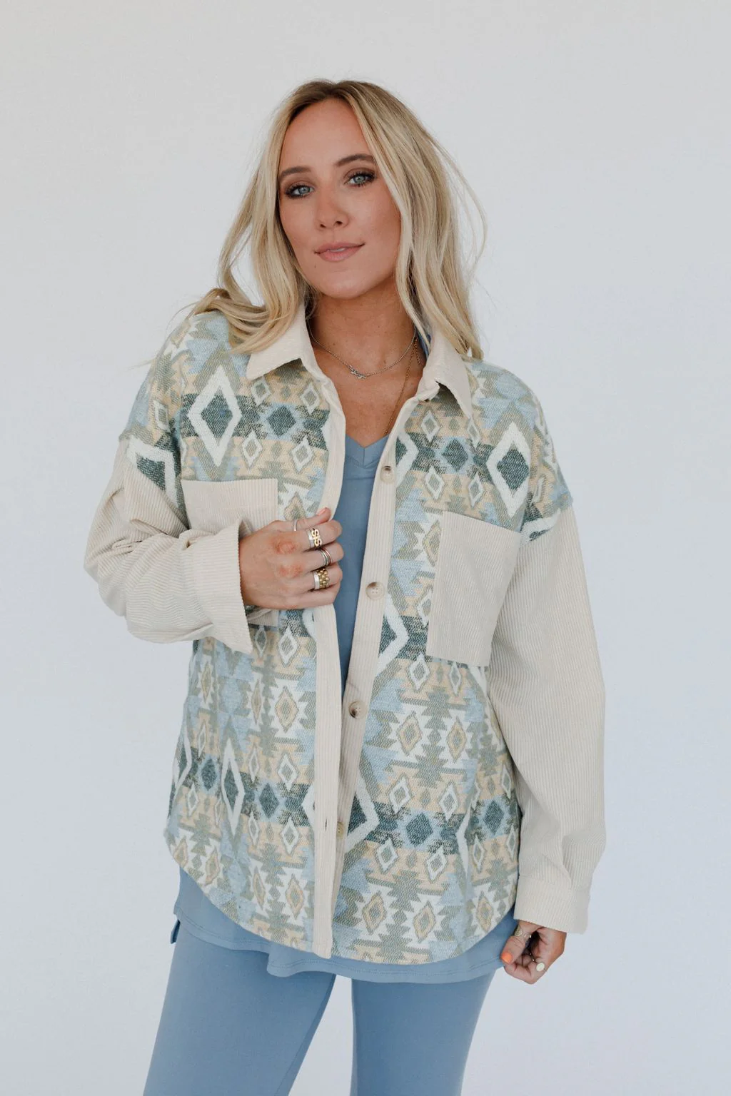 Tribal Blitz Jacket - Beige - Image 2