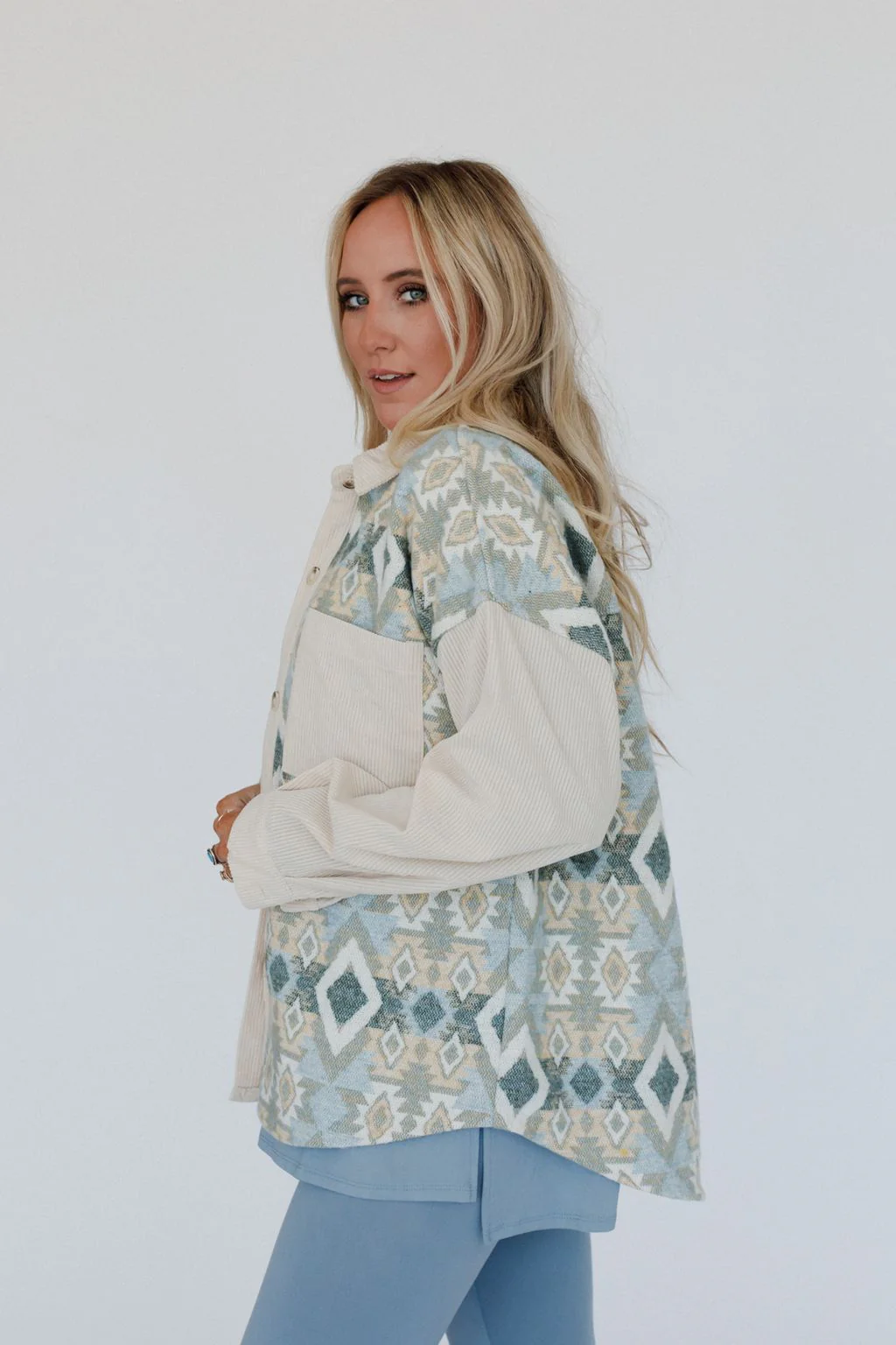 Tribal Blitz Jacket - Beige - Image 7