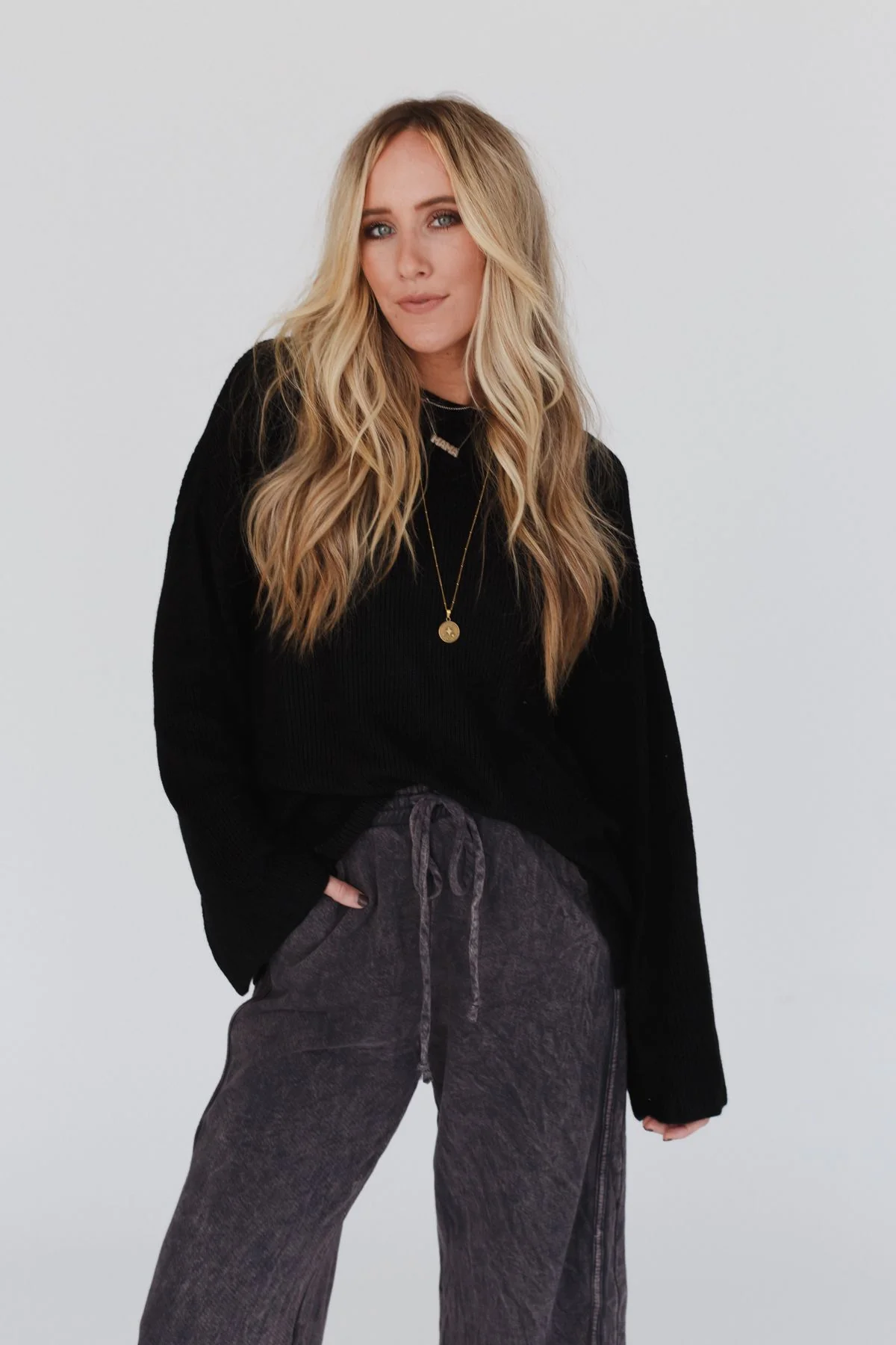 Tricks Up Her Sleeve Sweater - Black - Image 4