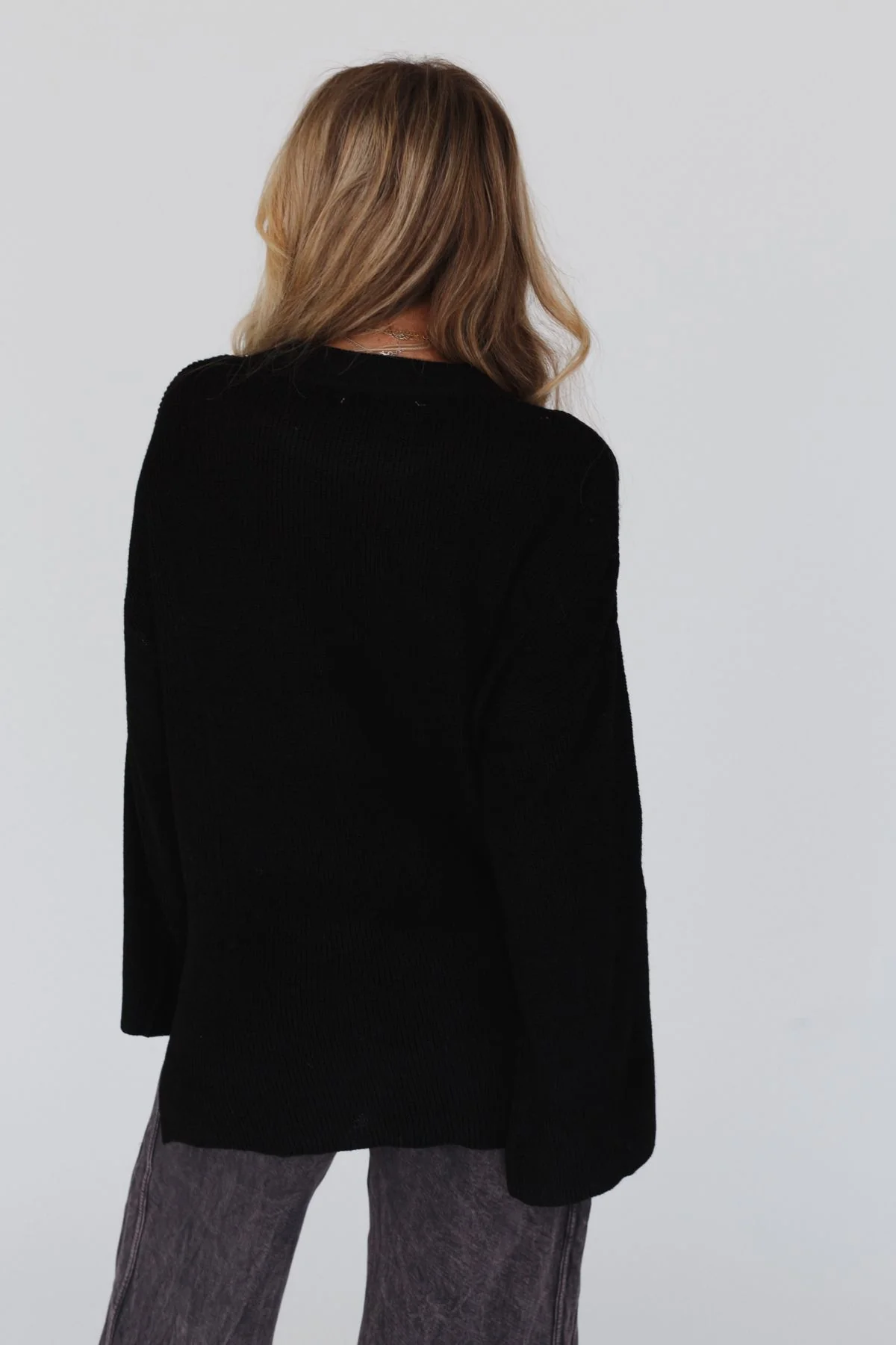 Tricks Up Her Sleeve Sweater - Black - Image 6