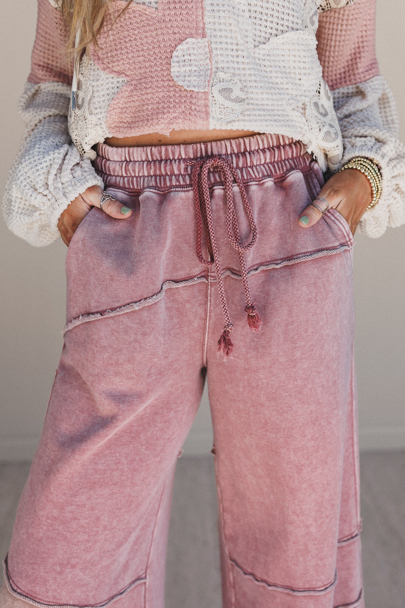 True Flame Wide Leg Pants - Purple - Image 3
