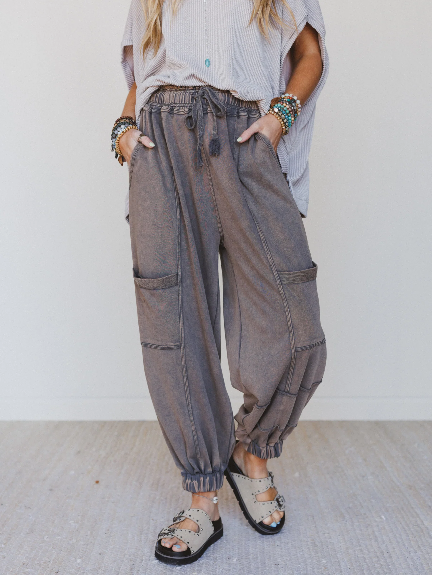 True To You Jogger Pant - Charcoal - Pre Order
