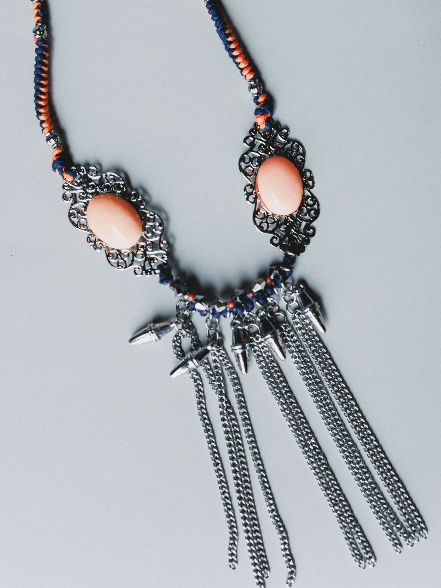 Twin Flame Necklace - Orange - Image 3
