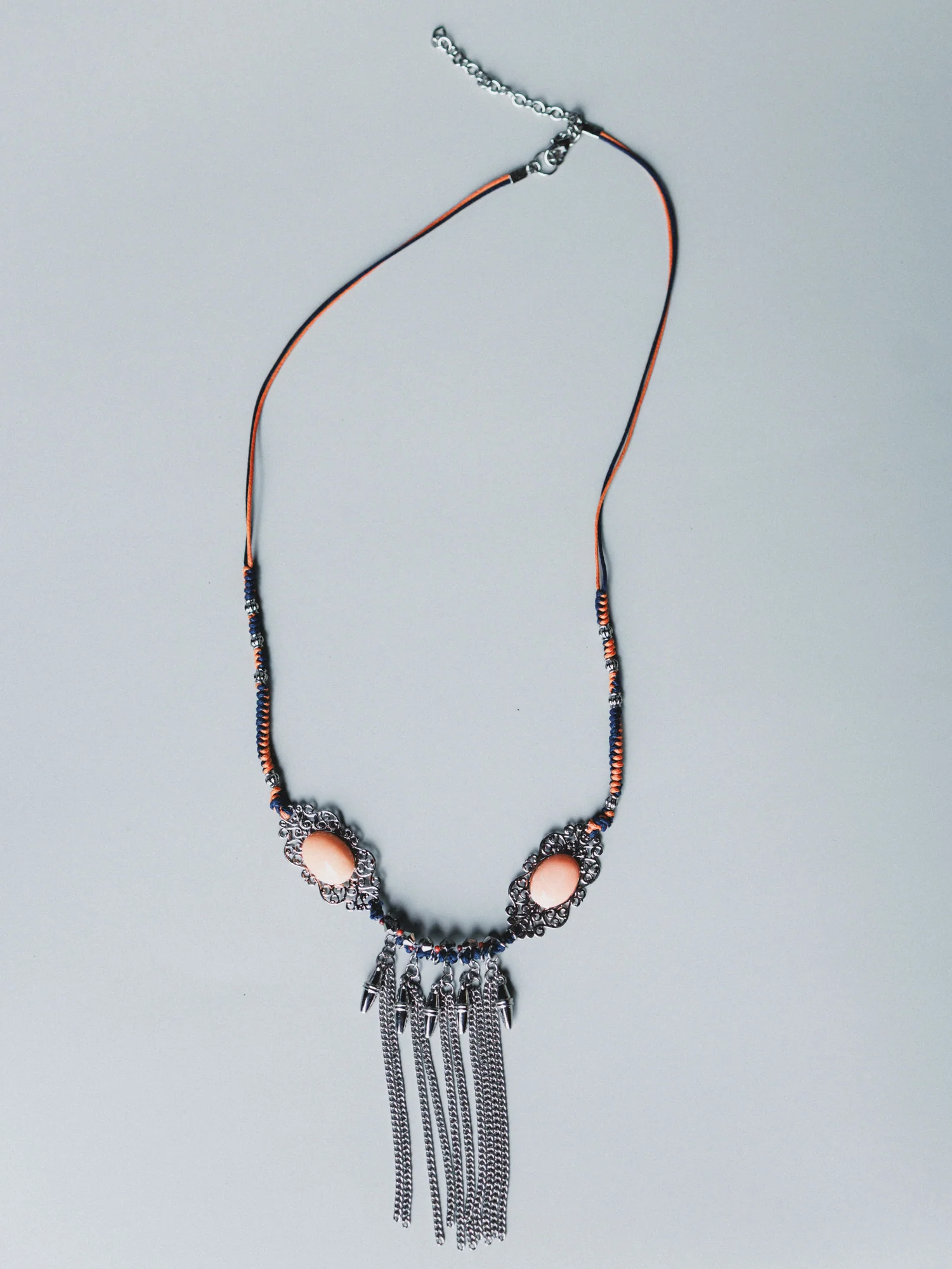 Twin Flame Necklace - Orange - Image 4