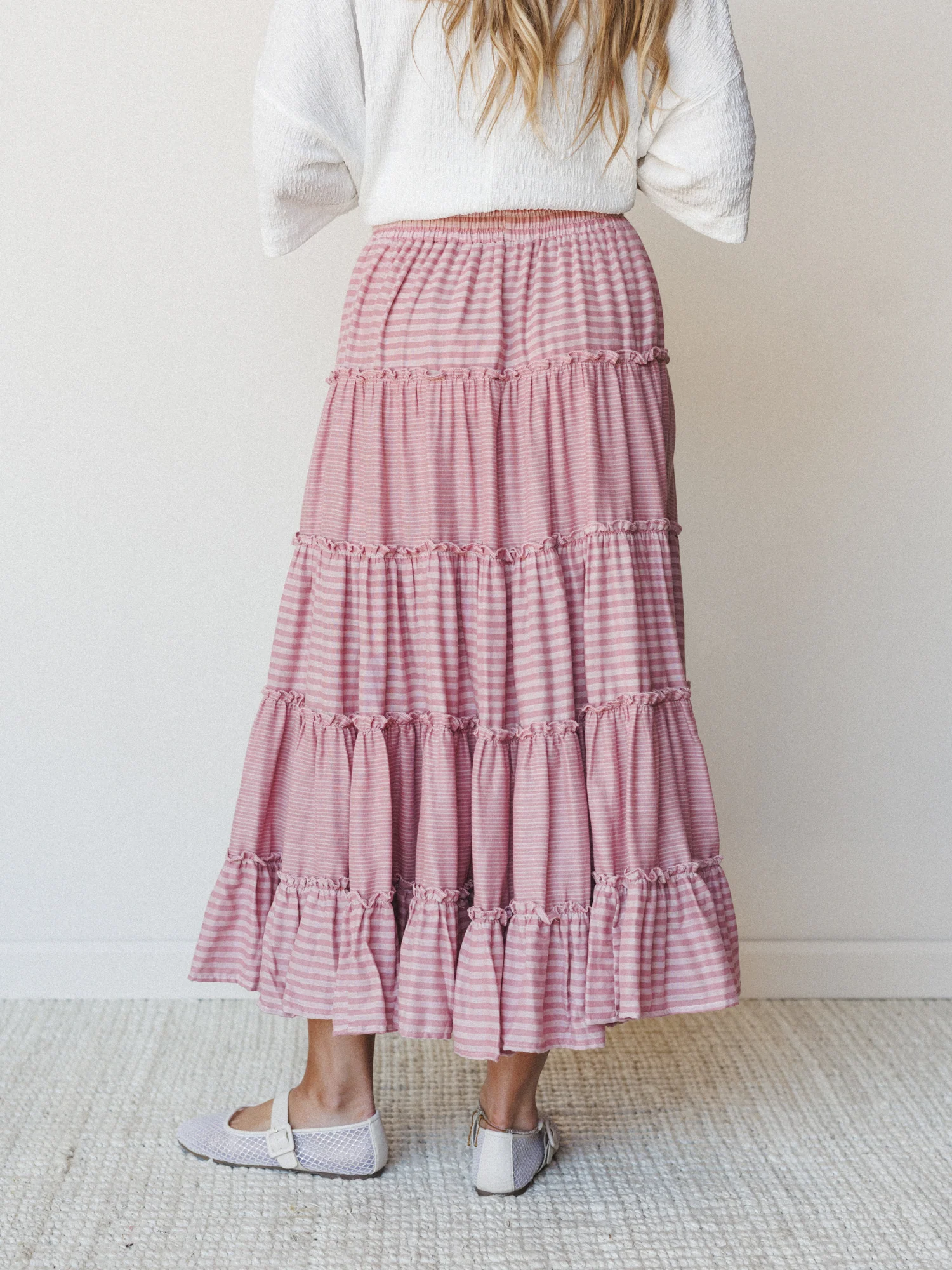 Twirling Affairs Maxi Skirt - Pink - Image 5