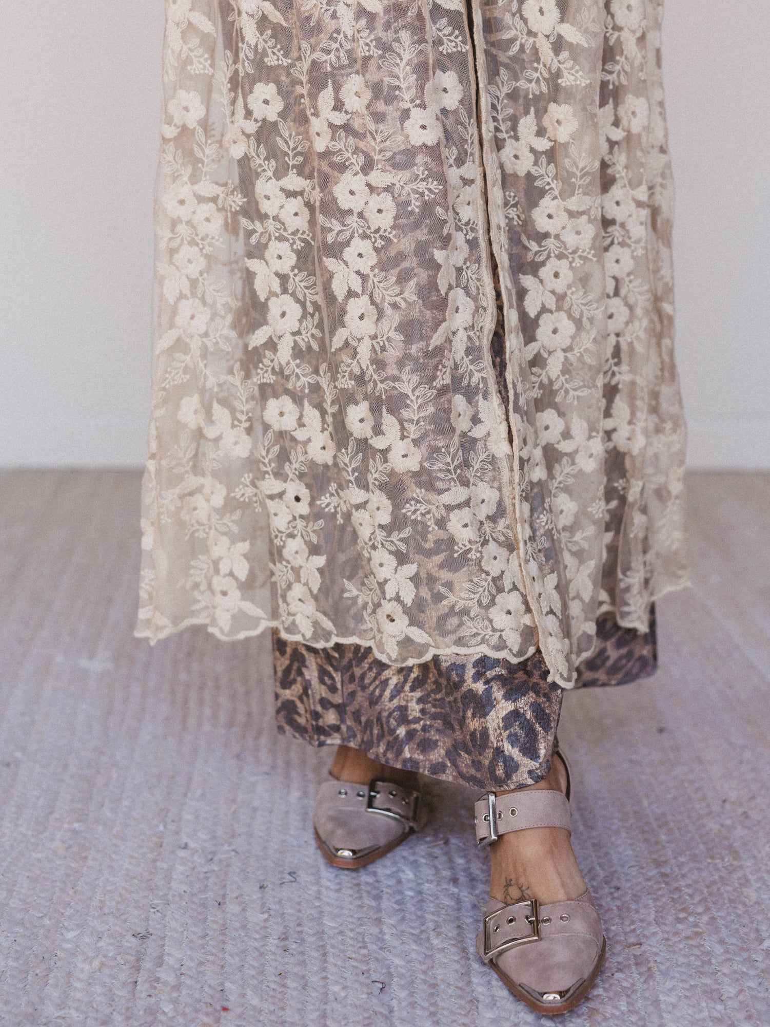 Untamed Muse Long Sleeve Duster - Taupe - Image 5