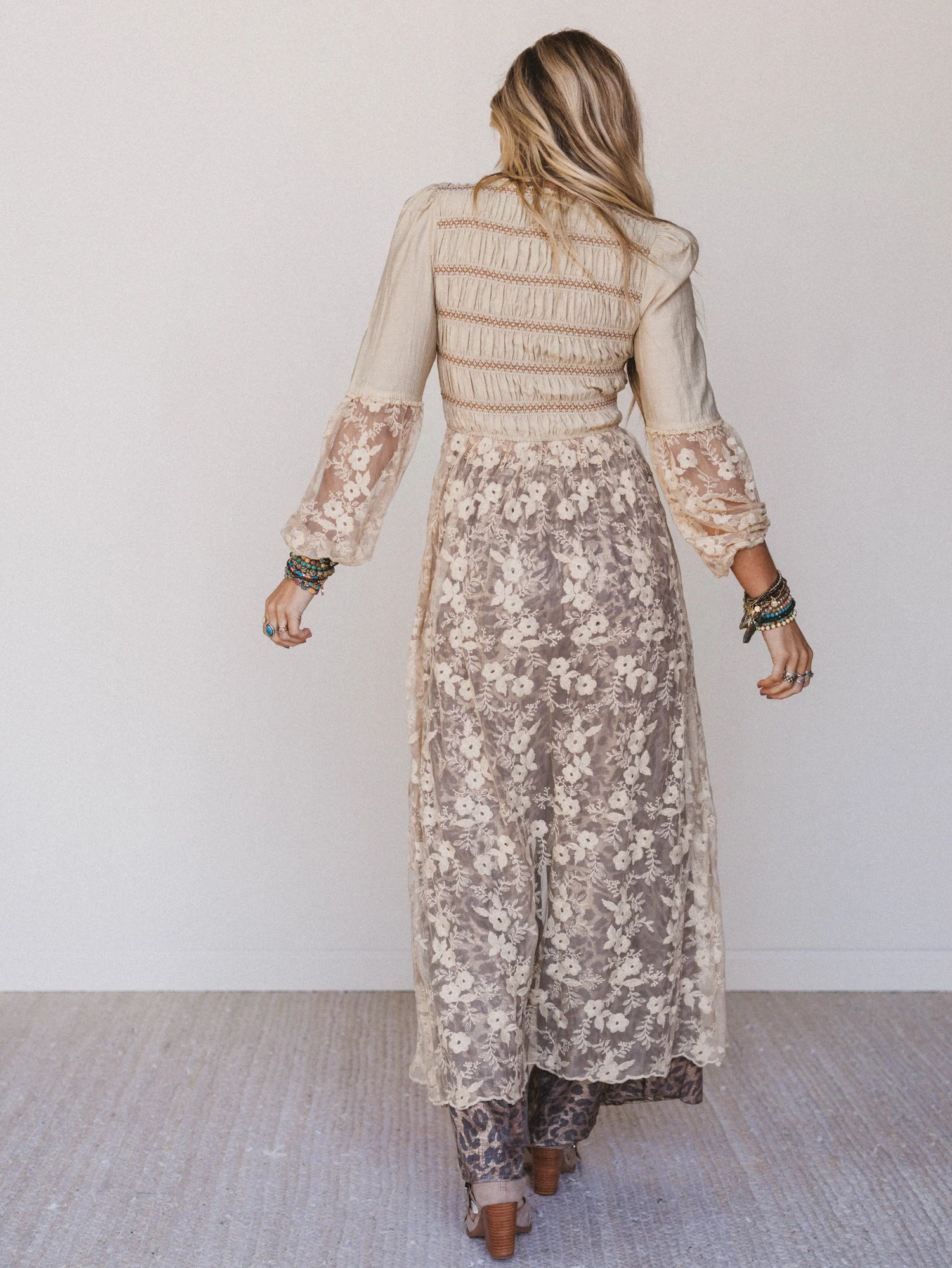 Untamed Muse Long Sleeve Duster - Taupe - Image 6