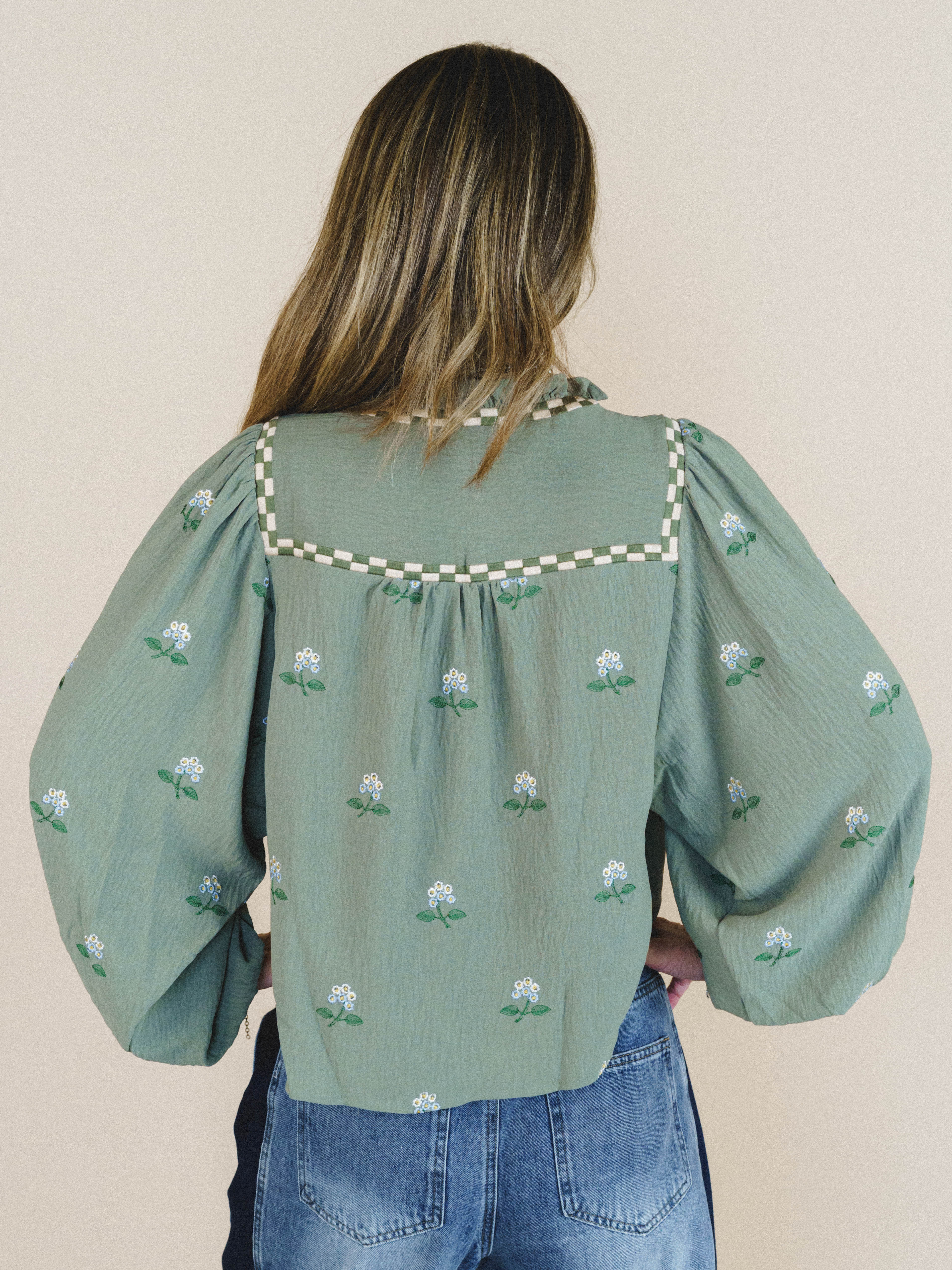 Valley Song Top - Olive - Image 2