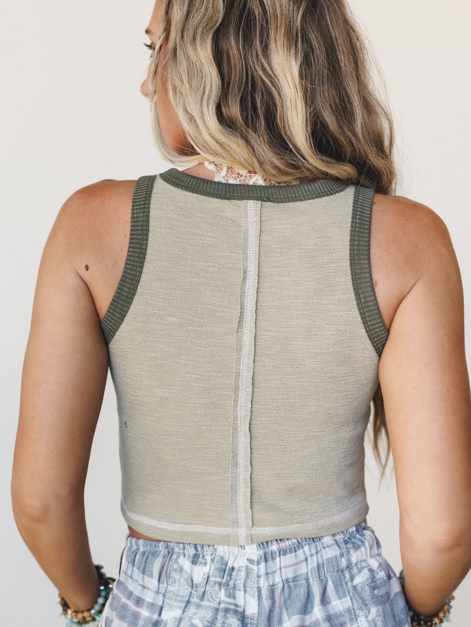 Venus Studded Tank - Olive - Image 5