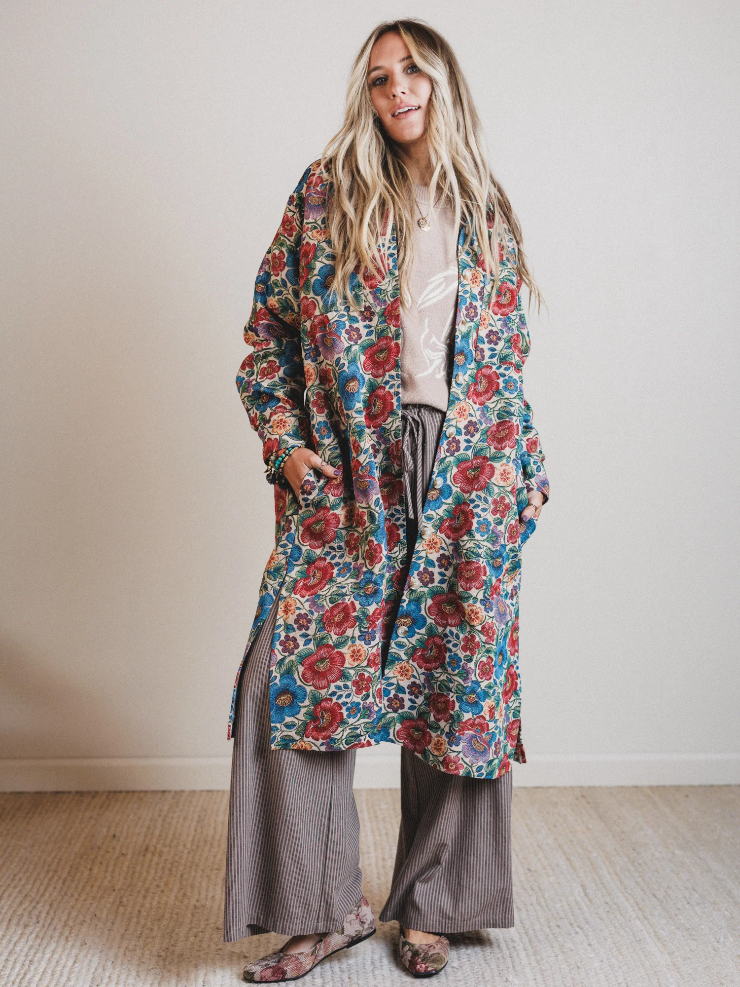 Wander Field Floral Jacket - Pink - Image 3