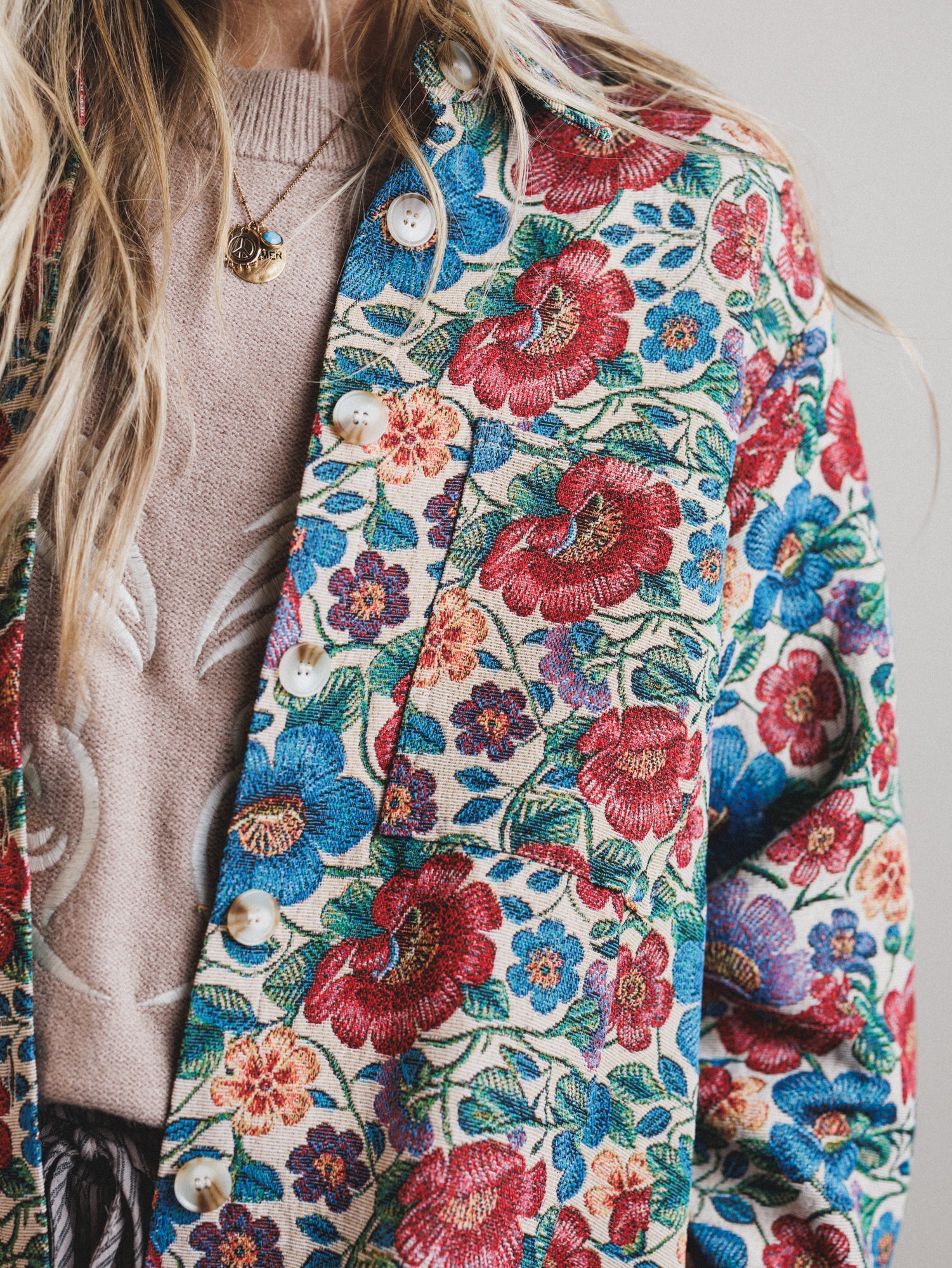 Wander Field Floral Jacket - Pink - Image 4