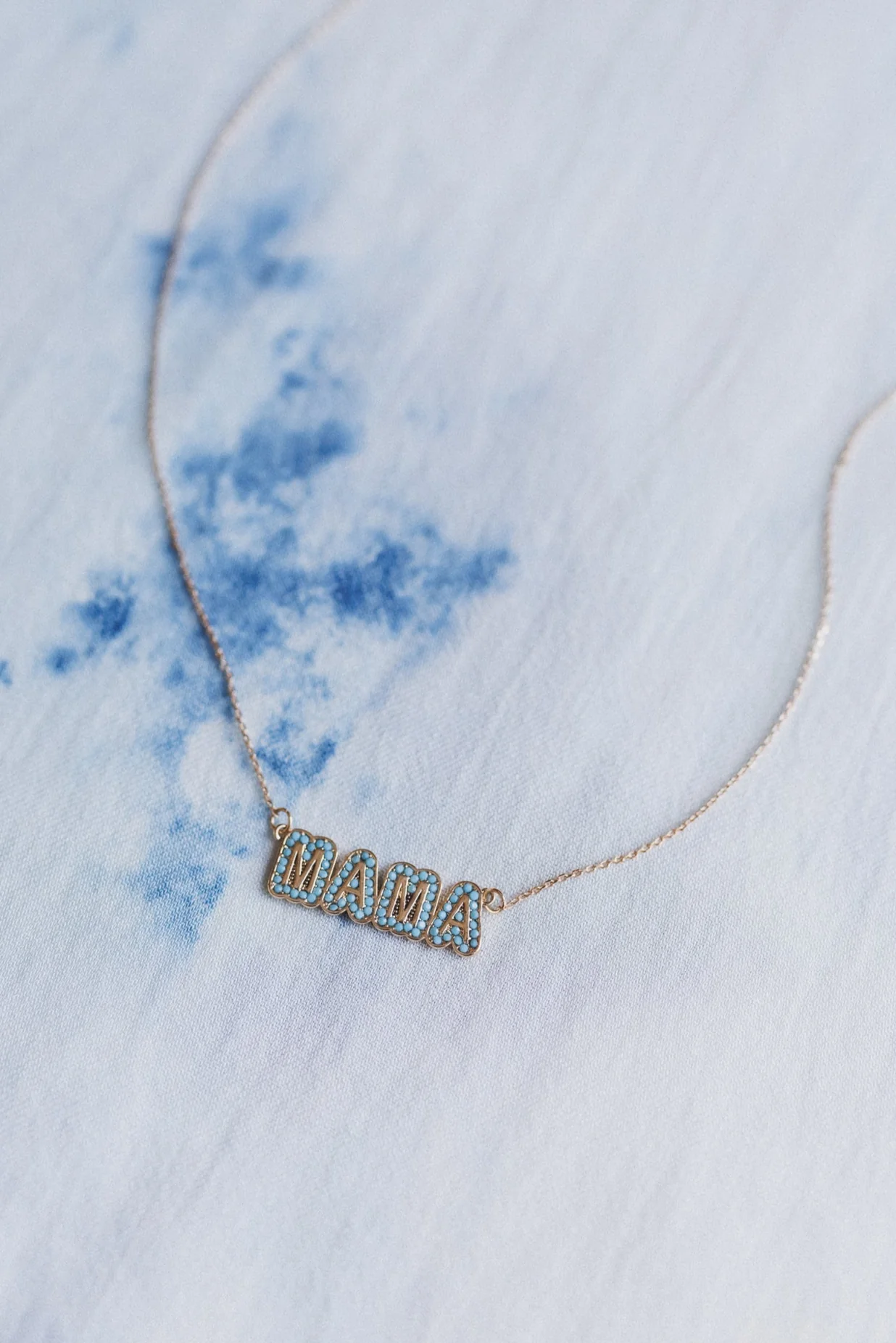 Wander Mama Necklace - Turquoise - Image 3