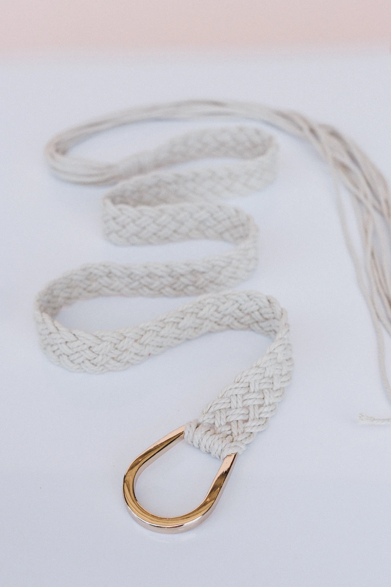 Wanderfree Braided Belt - Ivory