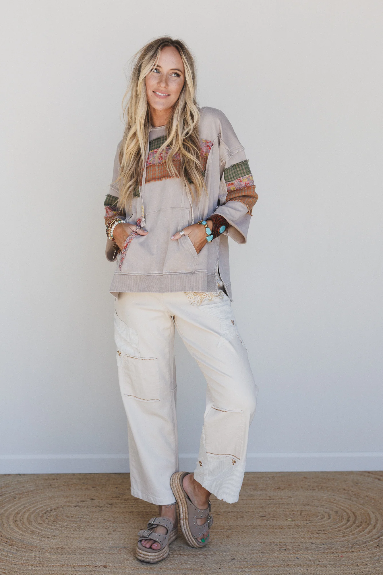 Wanderwest Hoodie Pullover - Taupe - Image 5